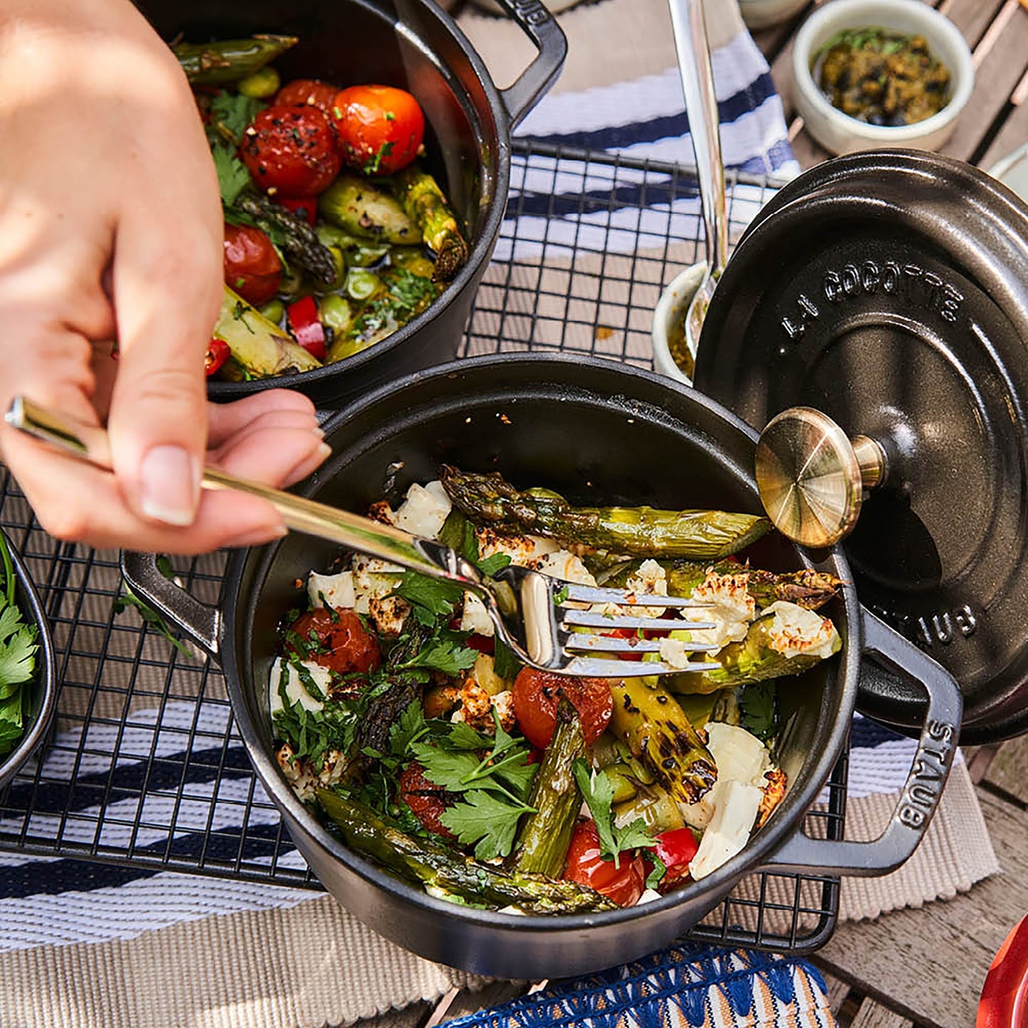 Staub Cast Iron Lid Holder