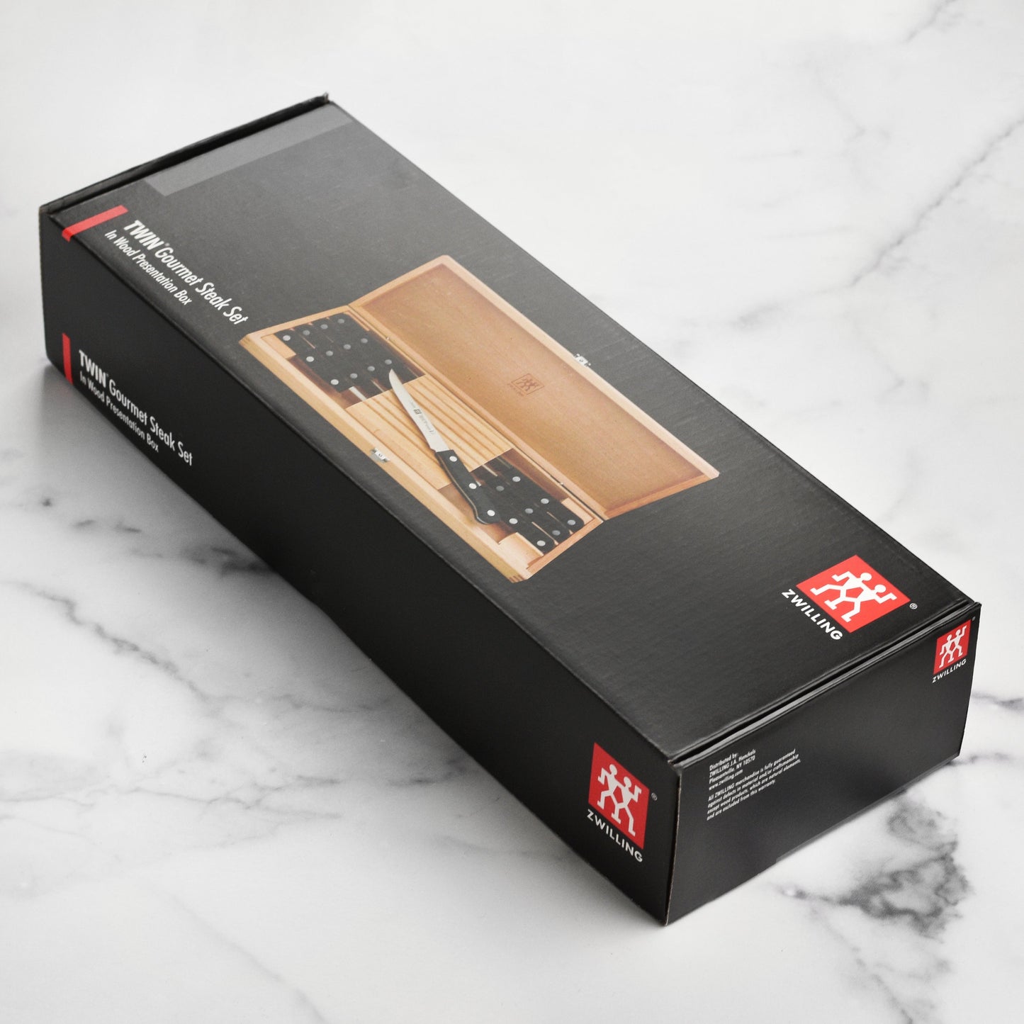 Zwilling Twin Gourmet 8 Piece Steak Knife Set with Wood Case