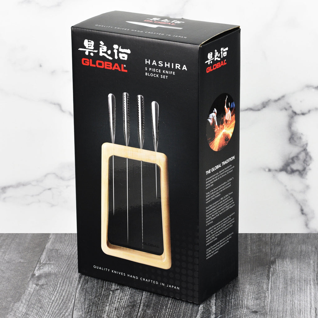 Global Hashira 5 Piece Knife Block Set