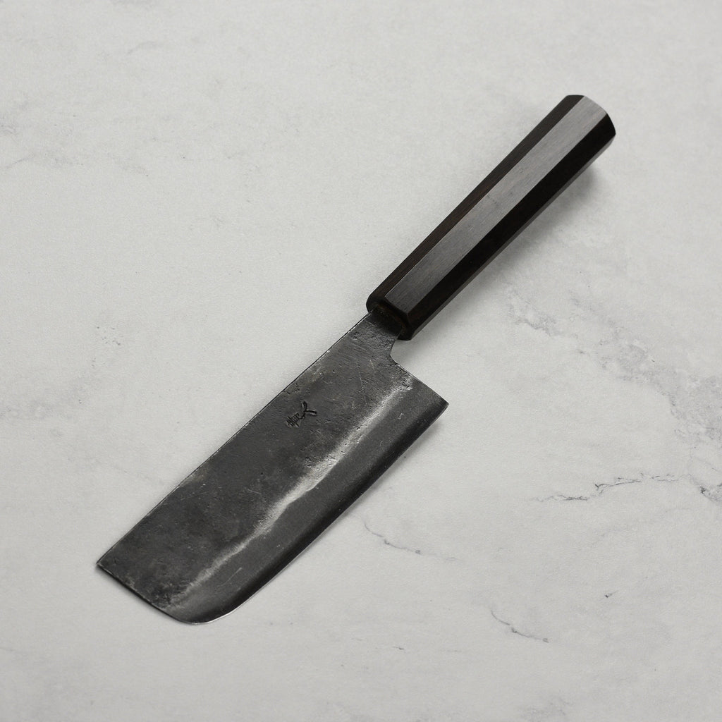Hatsukokoro Kurogane Aogami #2 Kurouchi 4.7" Ko-Nakiri