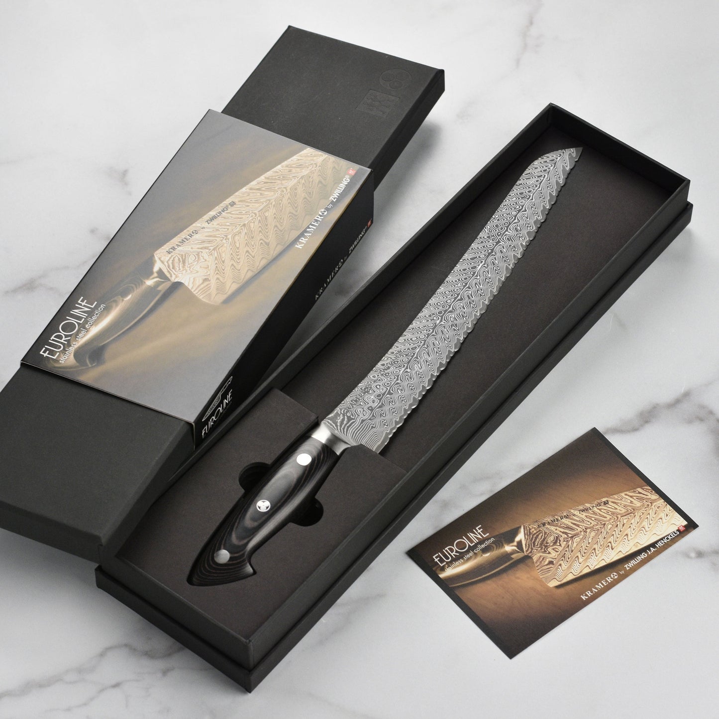 Kramer Stainless Damascus 10" Bread Knife