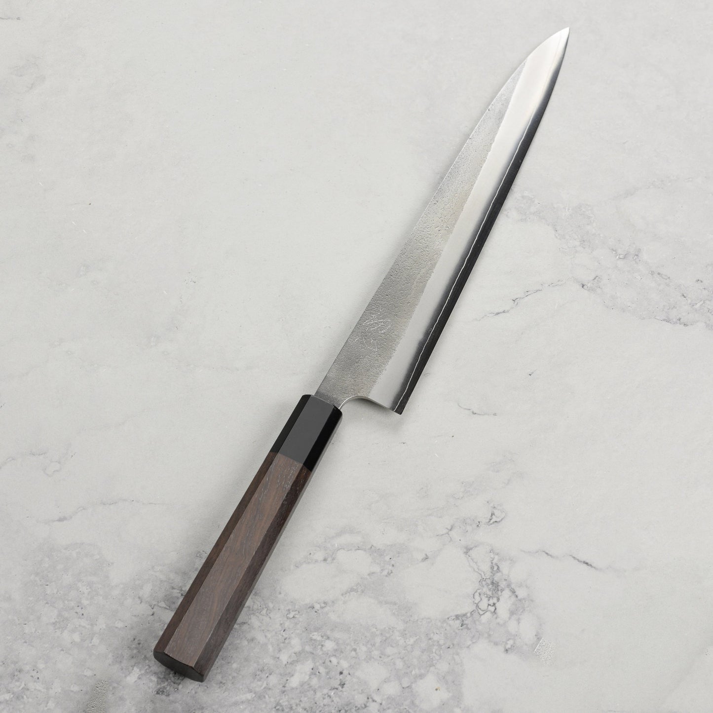 Yoshikane SKD Nashiji Stainless Clad 9.4" Sujihiki, Walnut