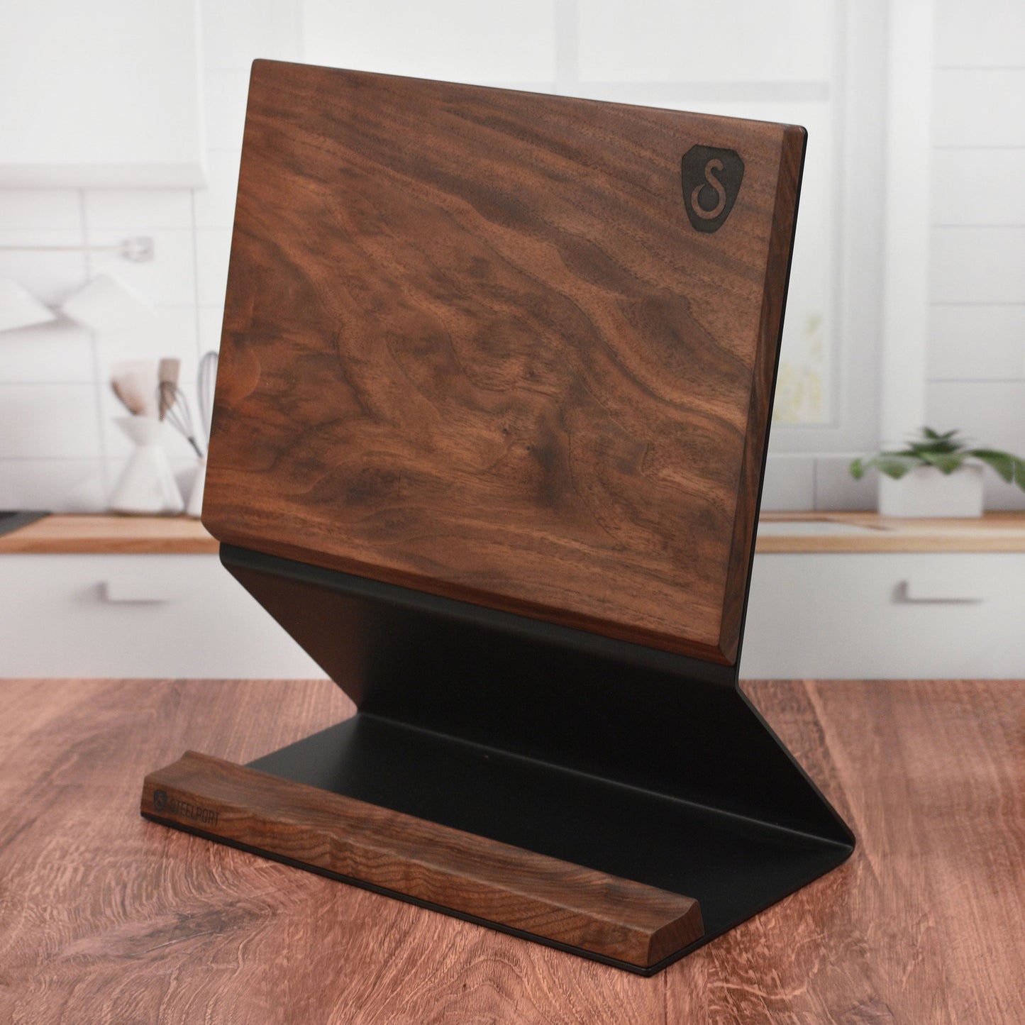 Steelport Carbon Steel 6 Piece Magnetic Knife Block Set