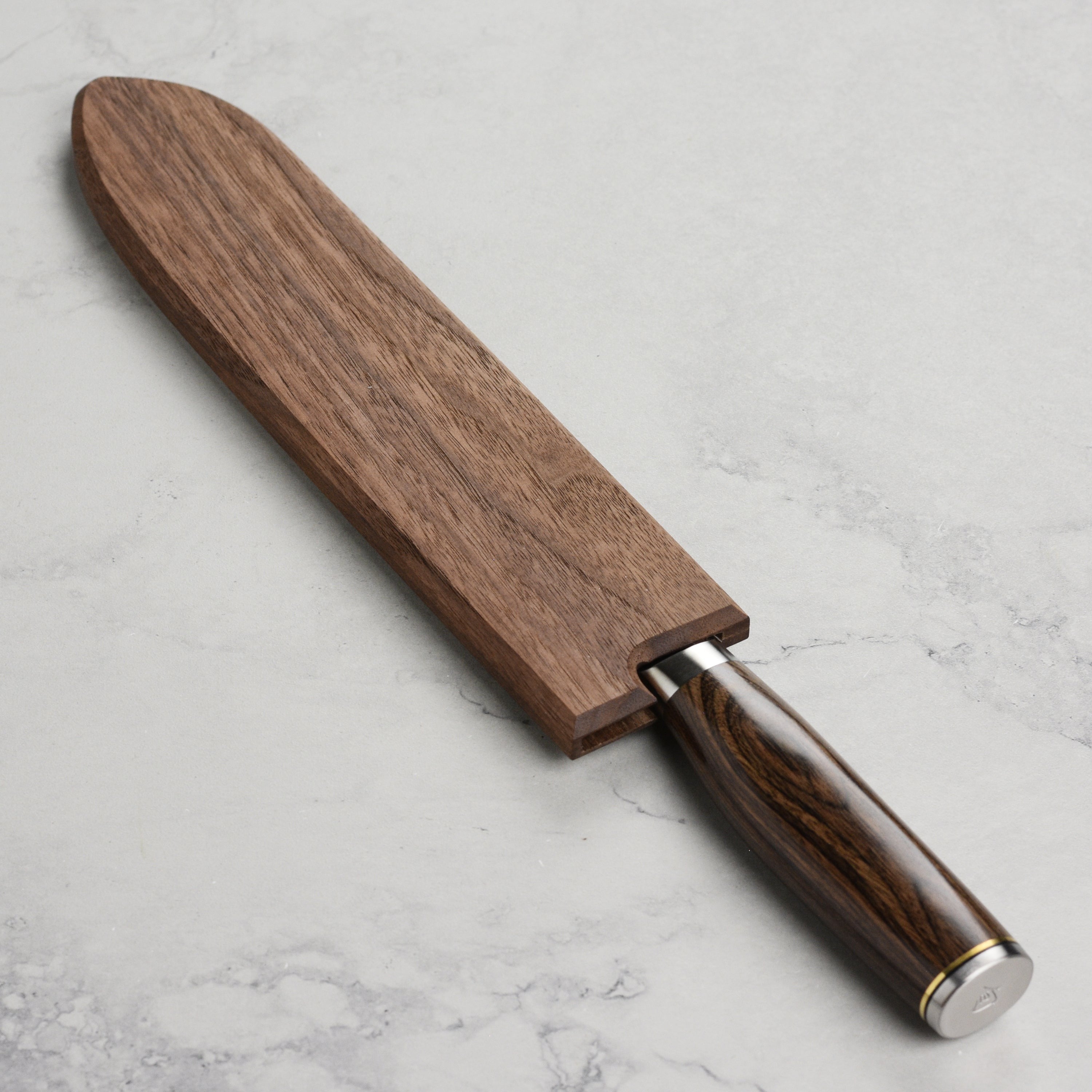 Walnut Magnetic Saya for 9" Bread Knives, Walnut