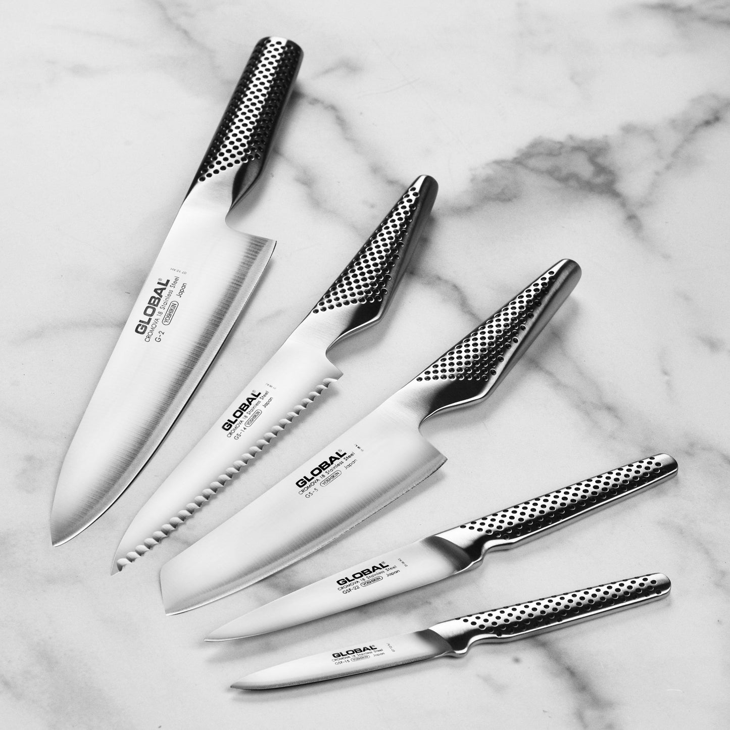Global Osaka 6 Piece Knife Block Set