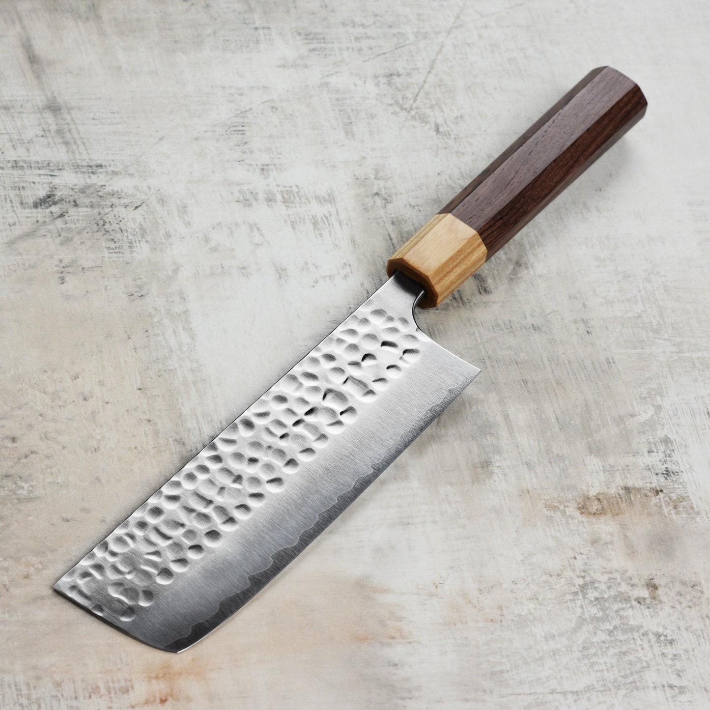 Yoshimi Kato Forged Ginsan Stainless Clad 6.5" Nakiri