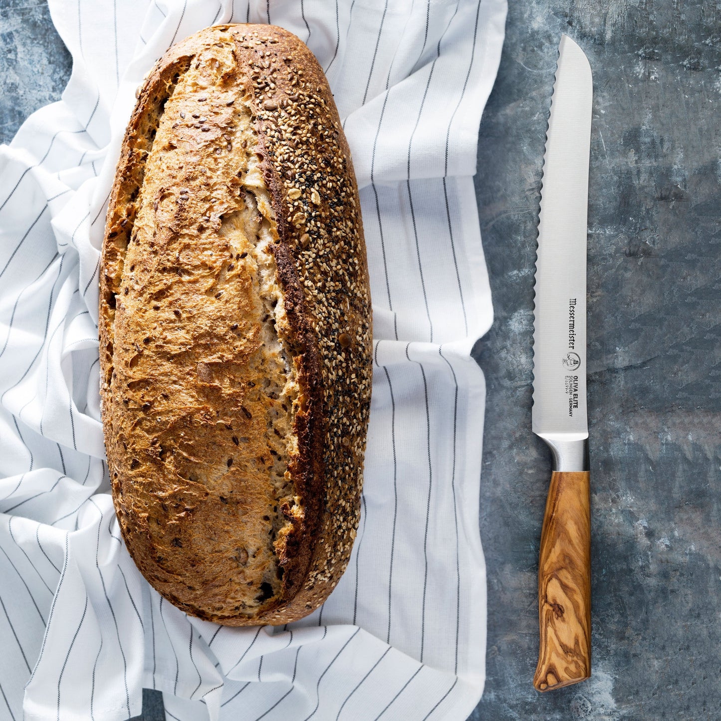 Messermeister Oliva Elite 9" Bread Knife
