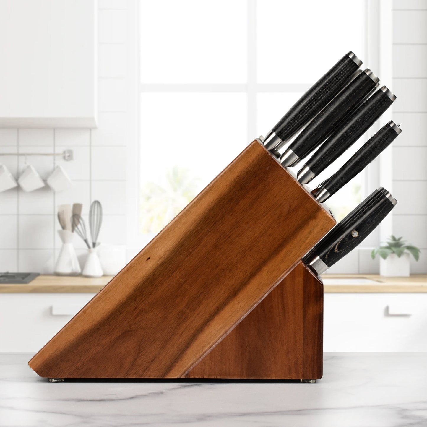 Yaxell Ketu SG2 15 Piece Acacia Knife Block Set