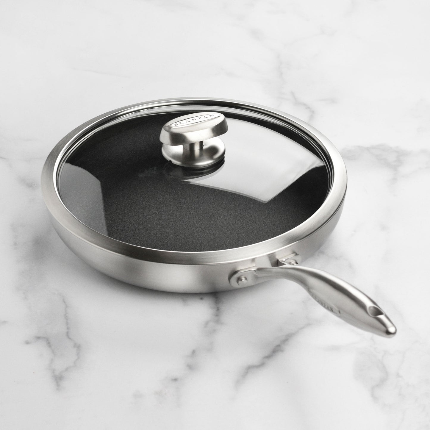 Scanpan CX+ 11" Stainless Steel Nonstick Fry Pan with Lid