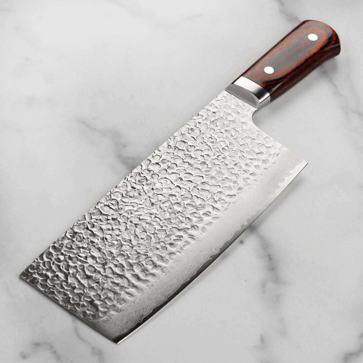 Takayuki Hammered Damascus 7.7" Chinese Chef's Knife
