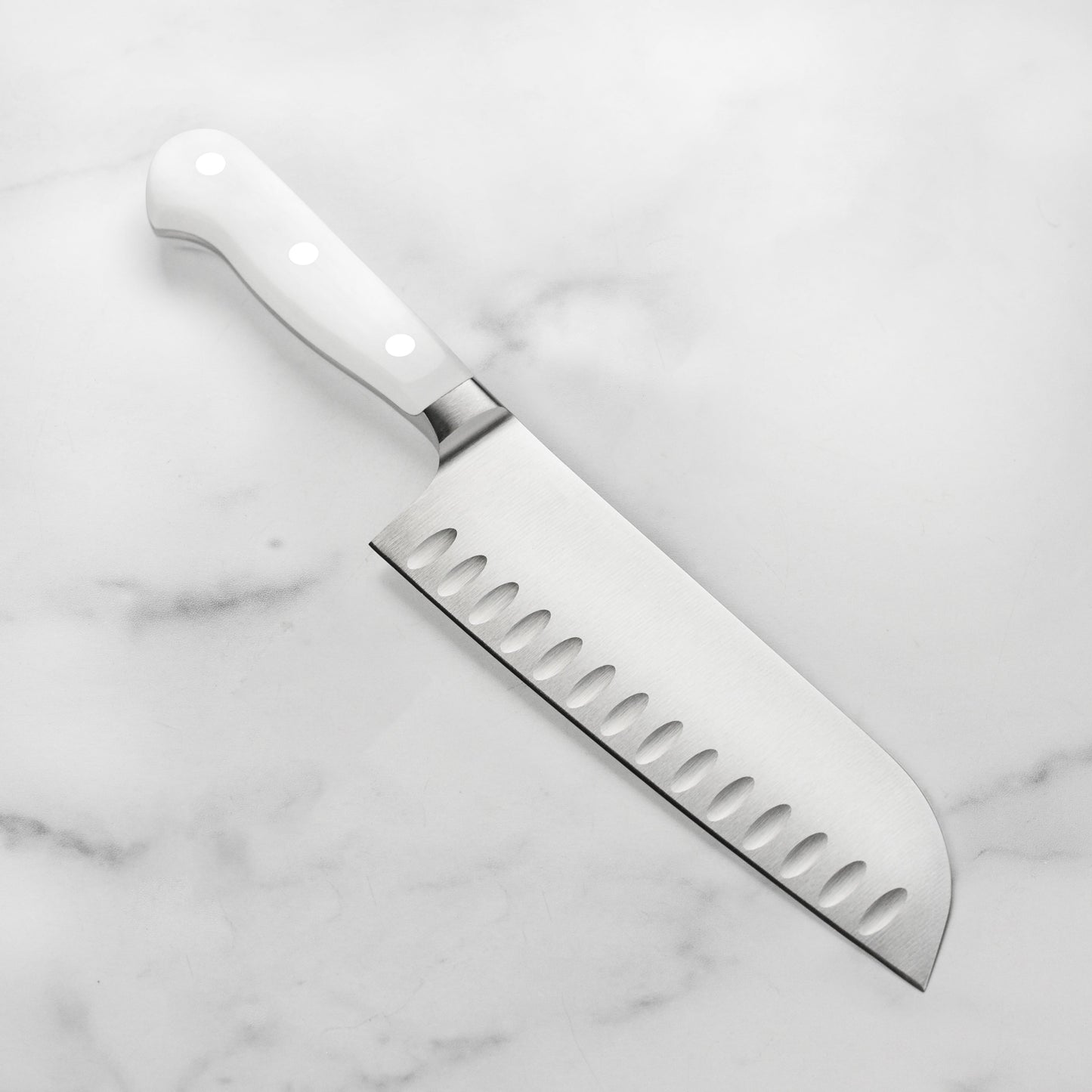 Wusthof Classic White 7" Hollow Edge Santoku Knife