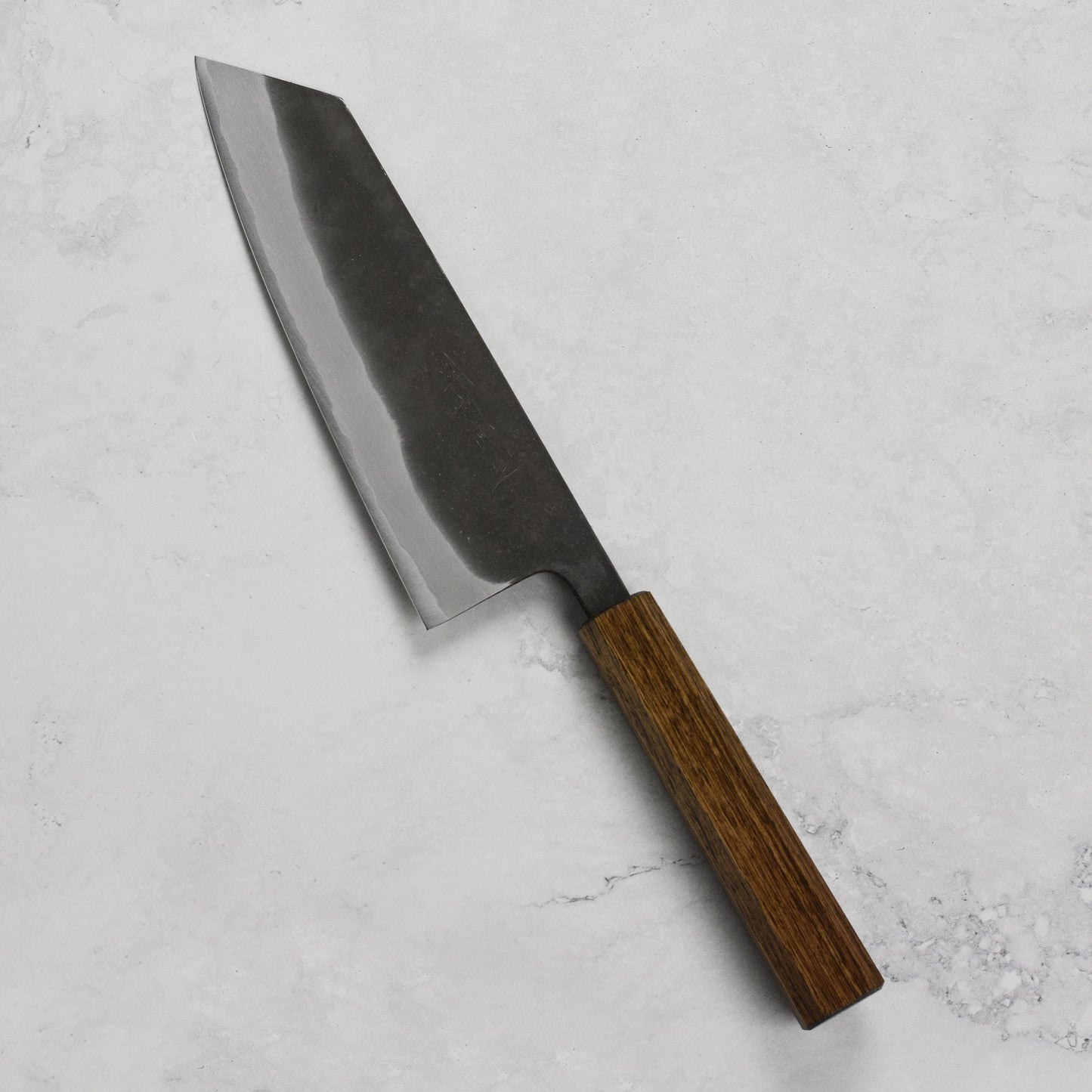 Shiro Kamo Aogami Super Kurouchi Stainless Clad 7" Bunka