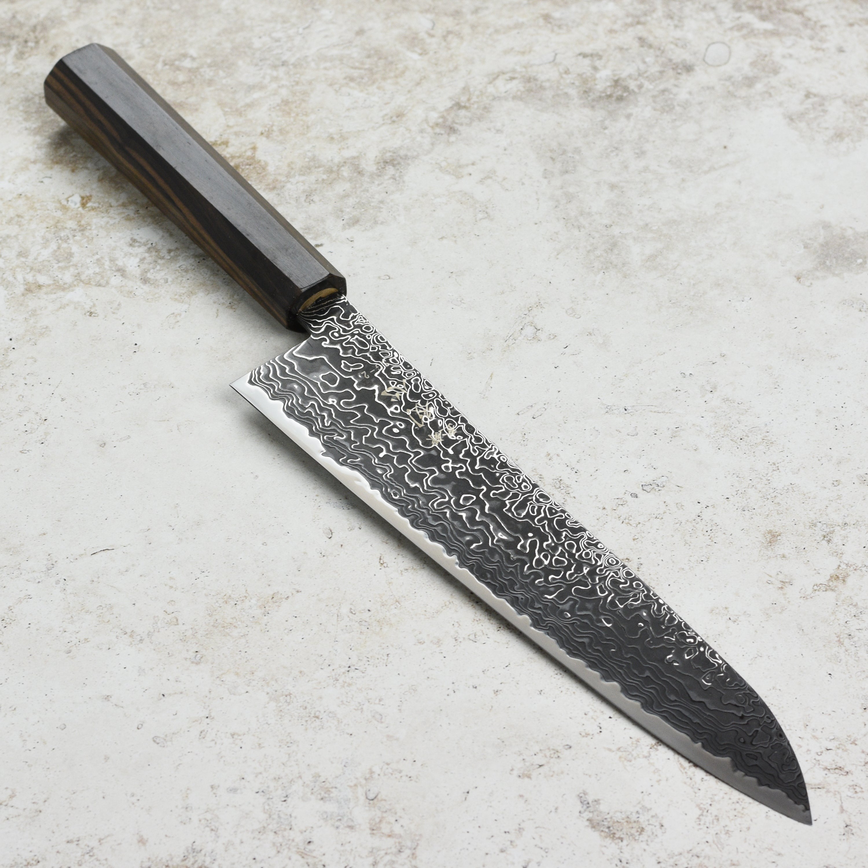Hatsukokoro Ryuhyo SG2 Kurozome Damascus 9.4" Gyuto