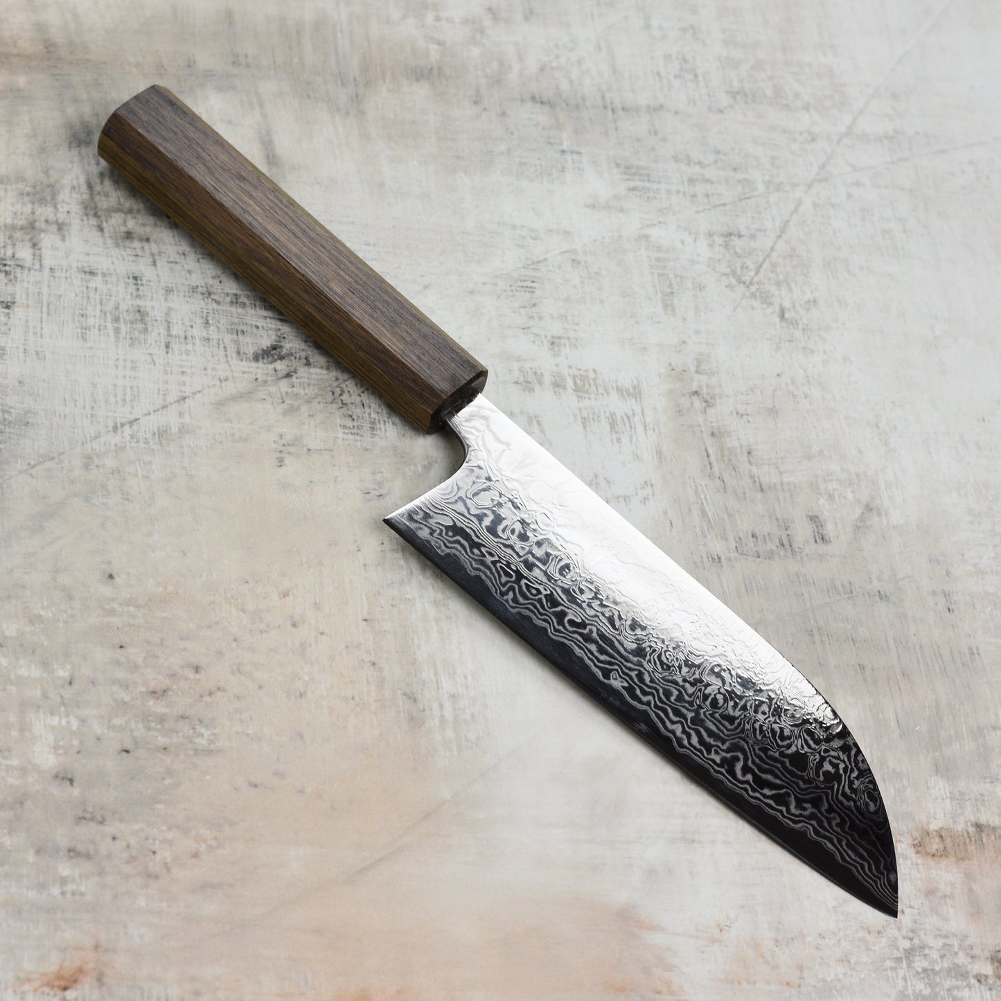 Matsubara Ginsan Damascus 6.7" Santoku