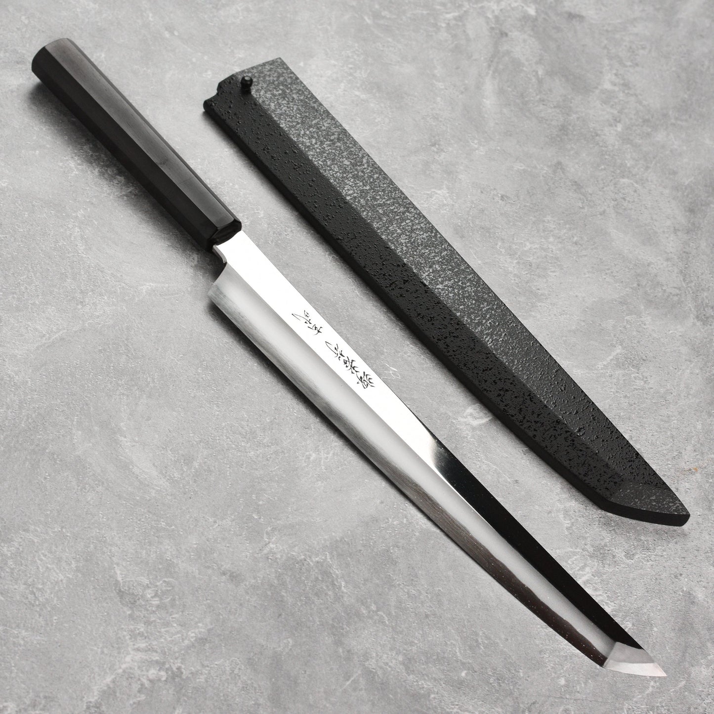 Takayuki x Itsuo Doi Genbu Aogami #2 Single-Bevel 11.8" Sakimaru Takohiki with Saya