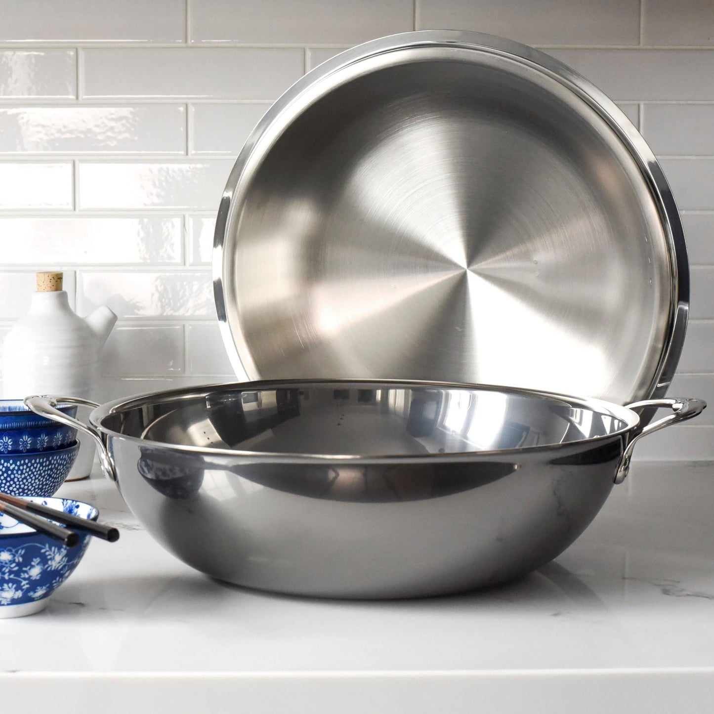 Hestan NanoBond 14" Titanium Stainless Steel Wok