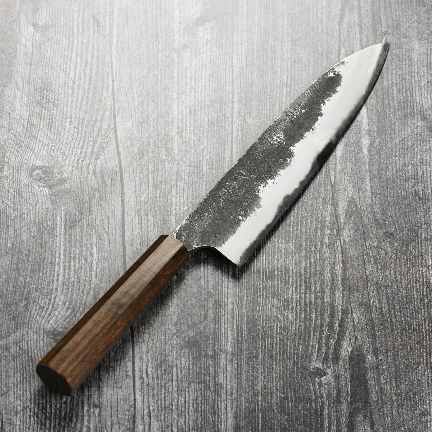 Mazaki Shirogami #2 Kurouchi Nashiji 9.4" Gyuto
