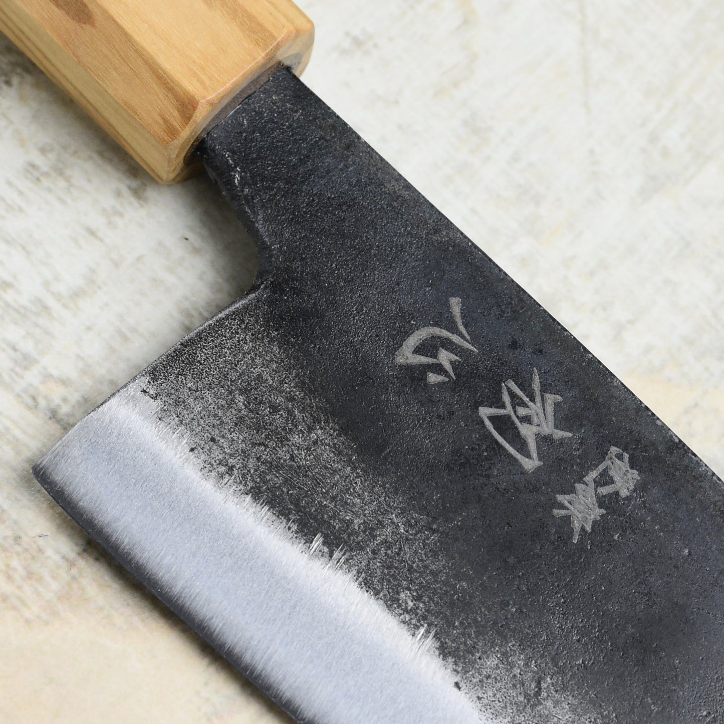 Hatsukokoro Kurogane Aogami #2 Kurouchi 8.25" Gyuto, Olivewood
