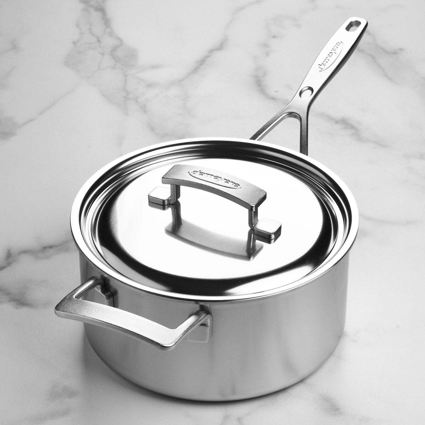 Demeyere Industry5 4-quart Stainless Steel Saucepan