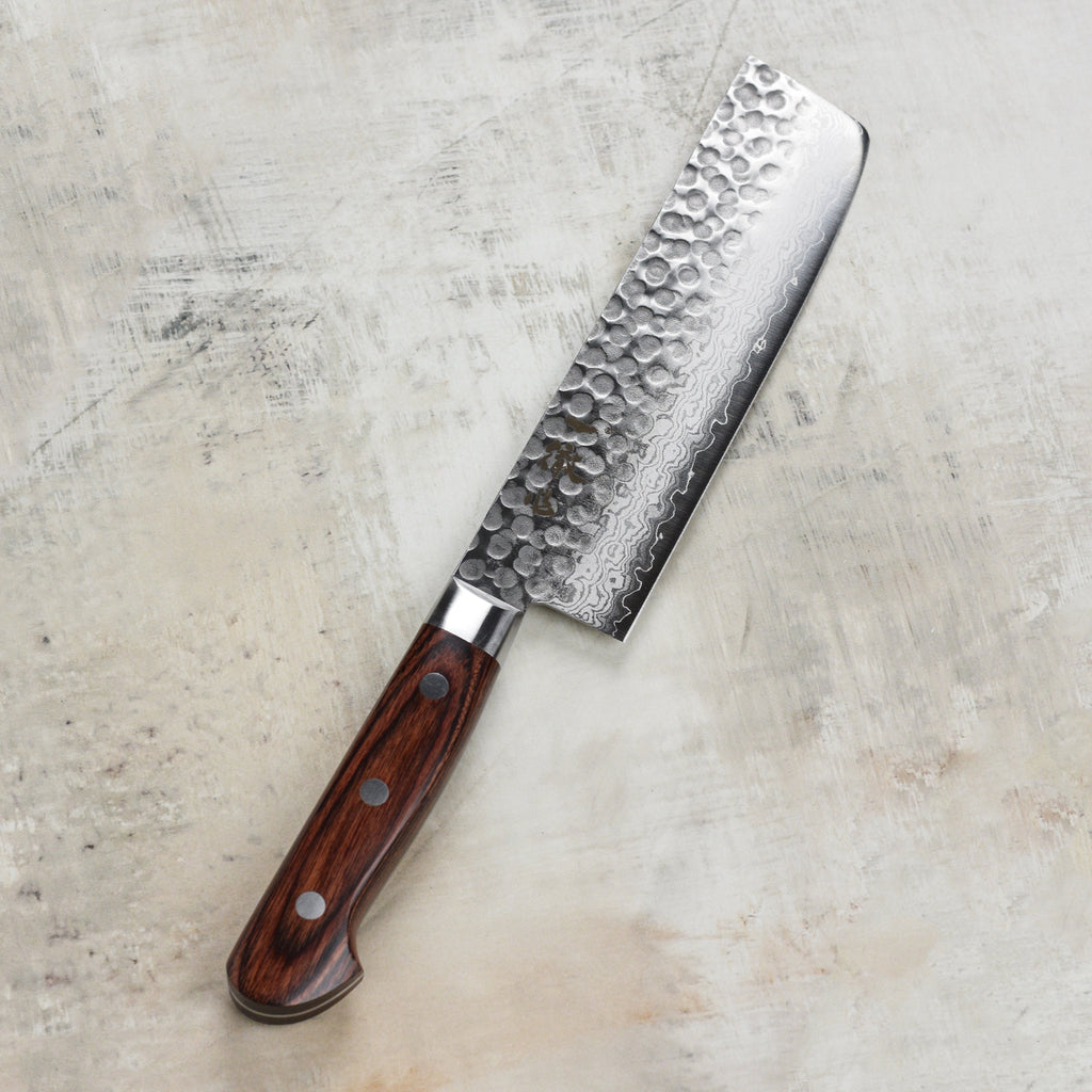 Ittetsu VG10 Hammered Damascus 6.3" Nakiri