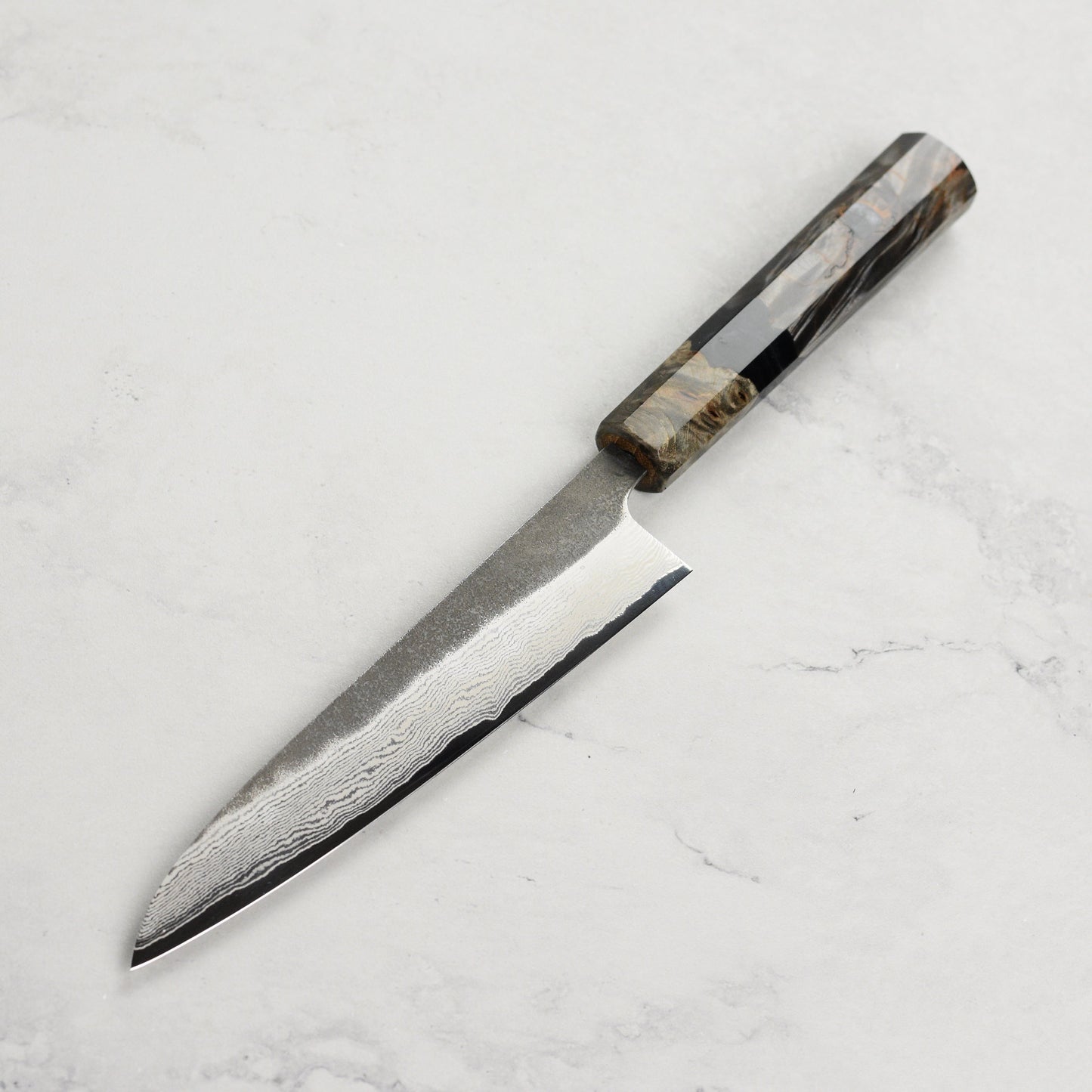 Hatsukokoro Atelier Kurouchi Damascus 5.9" Petty