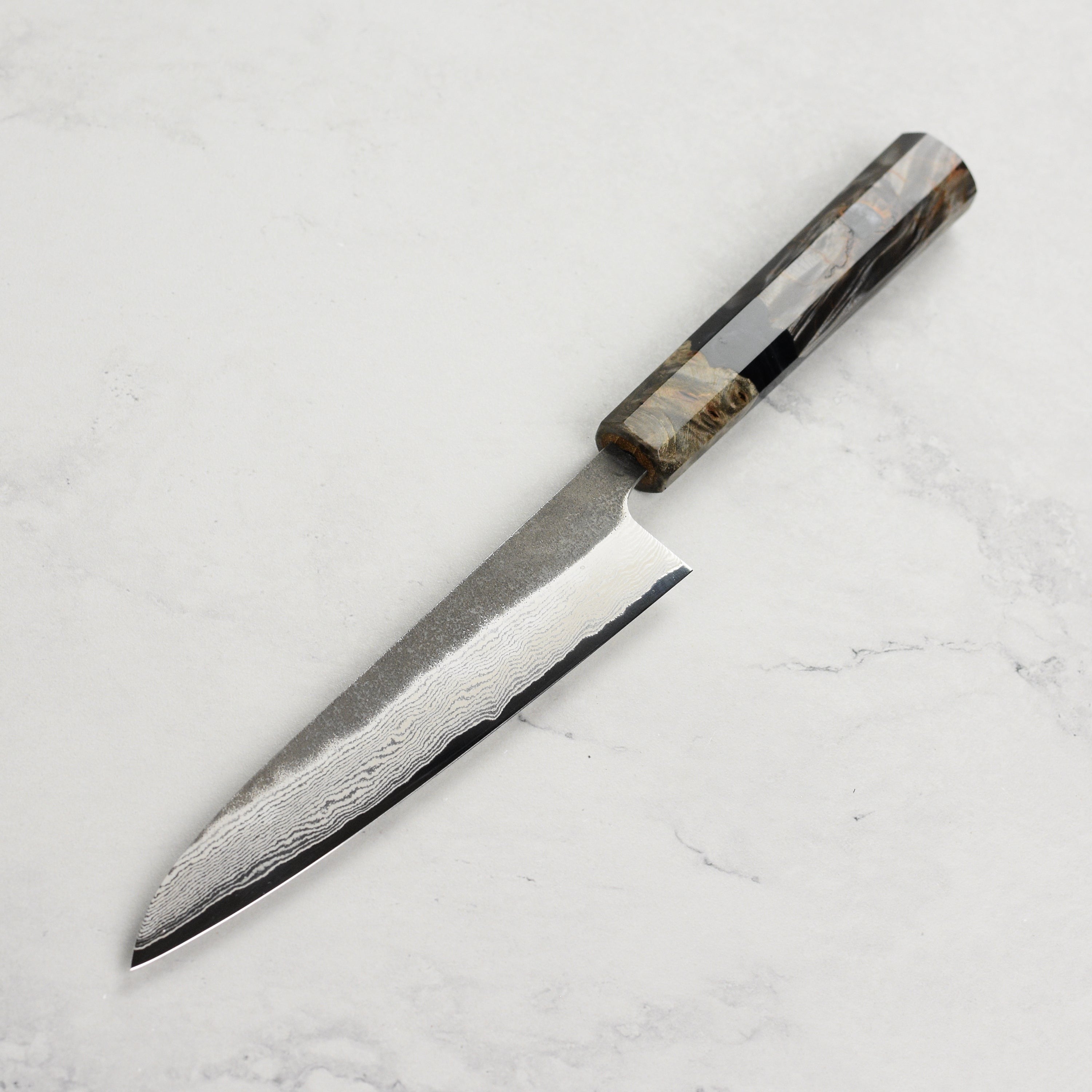 Hatsukokoro Atelier Kurouchi Damascus 5.9" Petty
