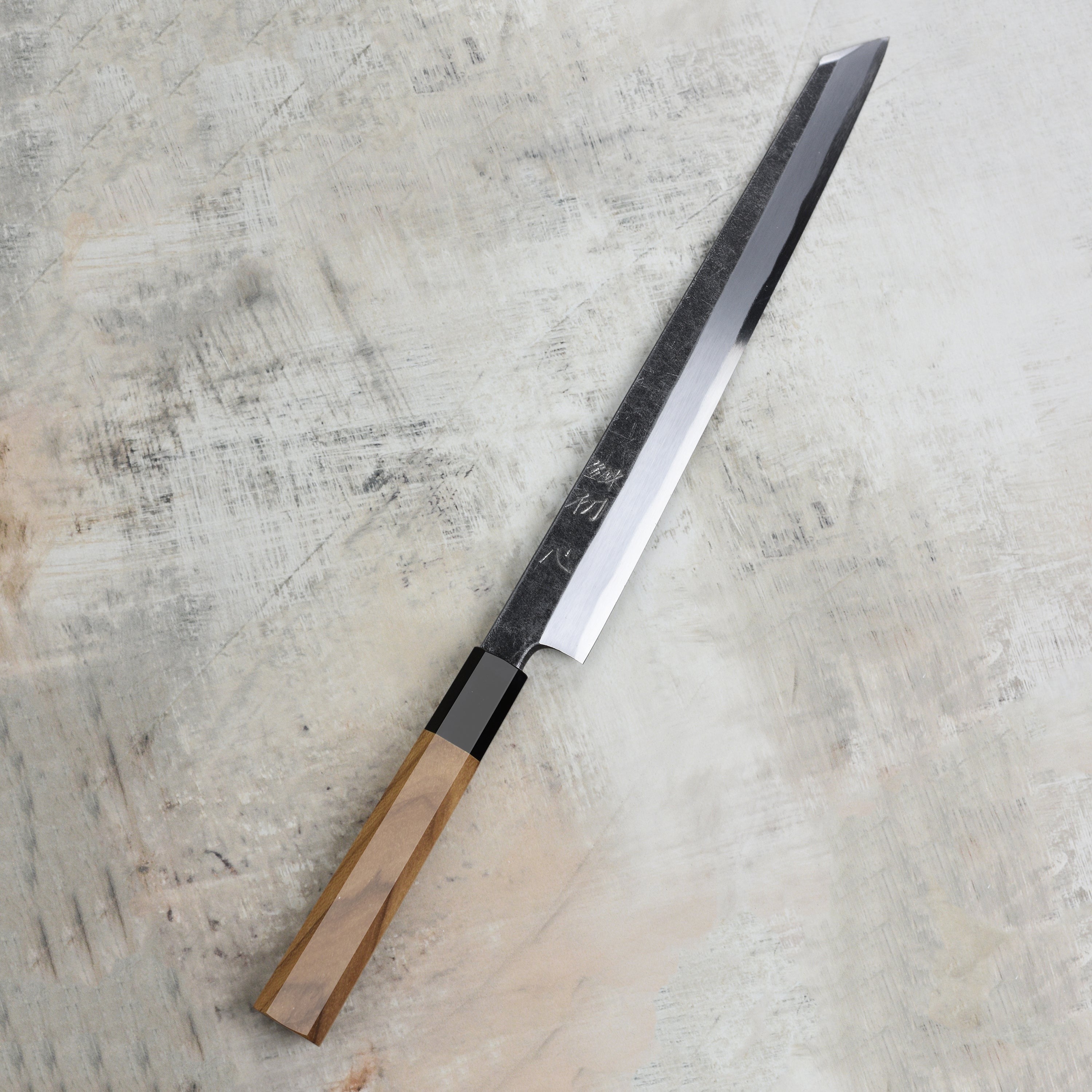 Hatsukokoro Shirasagi Aogami #2 Kurouchi Single-Bevel 10.6" Kiritsuke Yanagiba