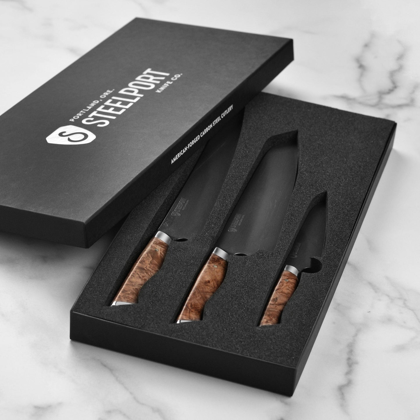 Steelport Carbon Steel 3 Piece Knife Set