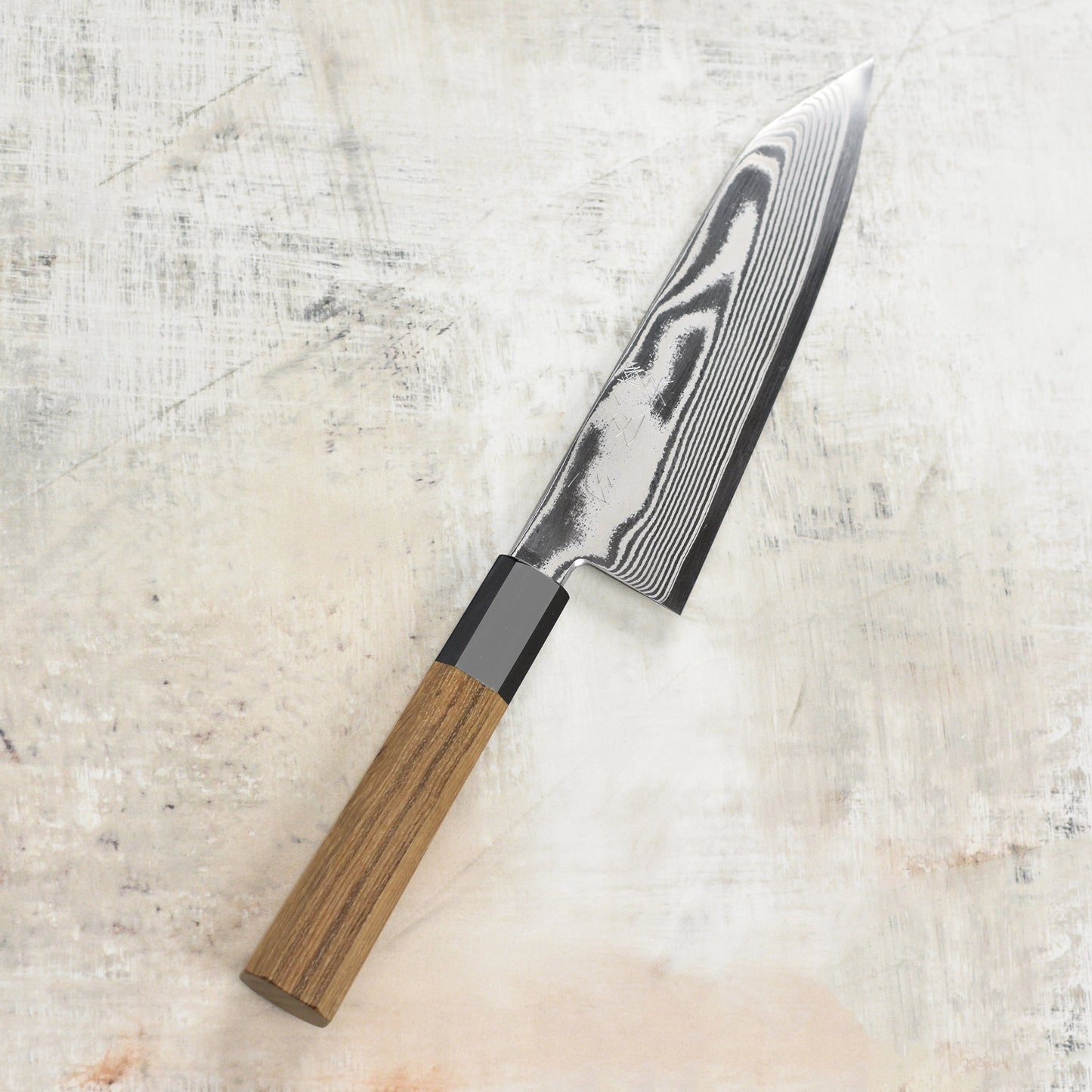Hatsukokoro Ginsou Ginsan Damascus 7" Bunka