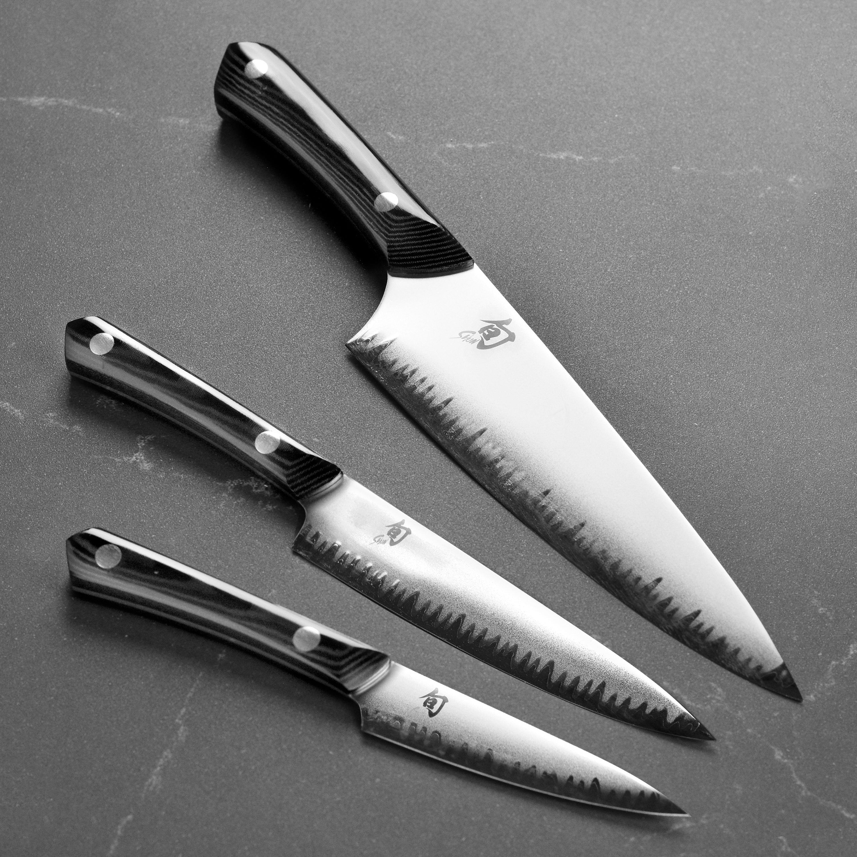 Shun Narukami Blue #2 Carbon Steel 3 Piece Knife Set