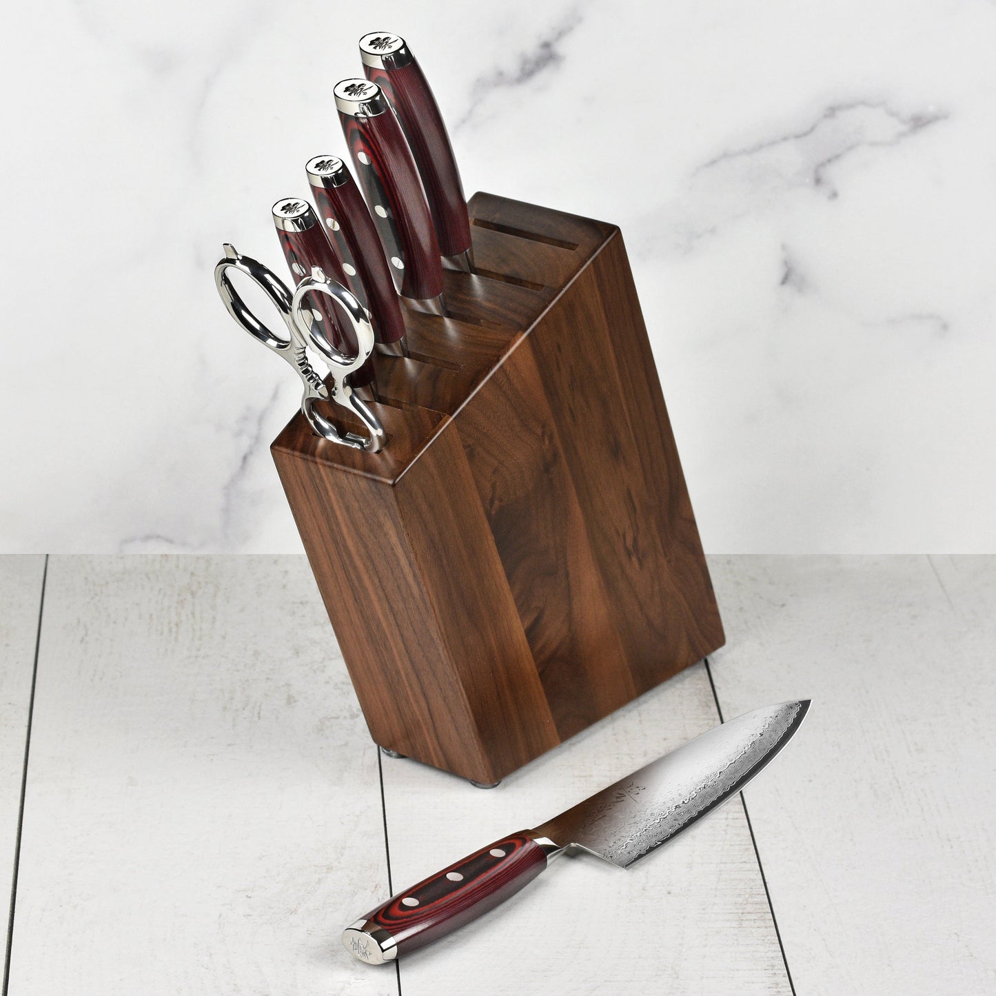 Yaxell Super Gou SG2 7 Piece Knife Block Set