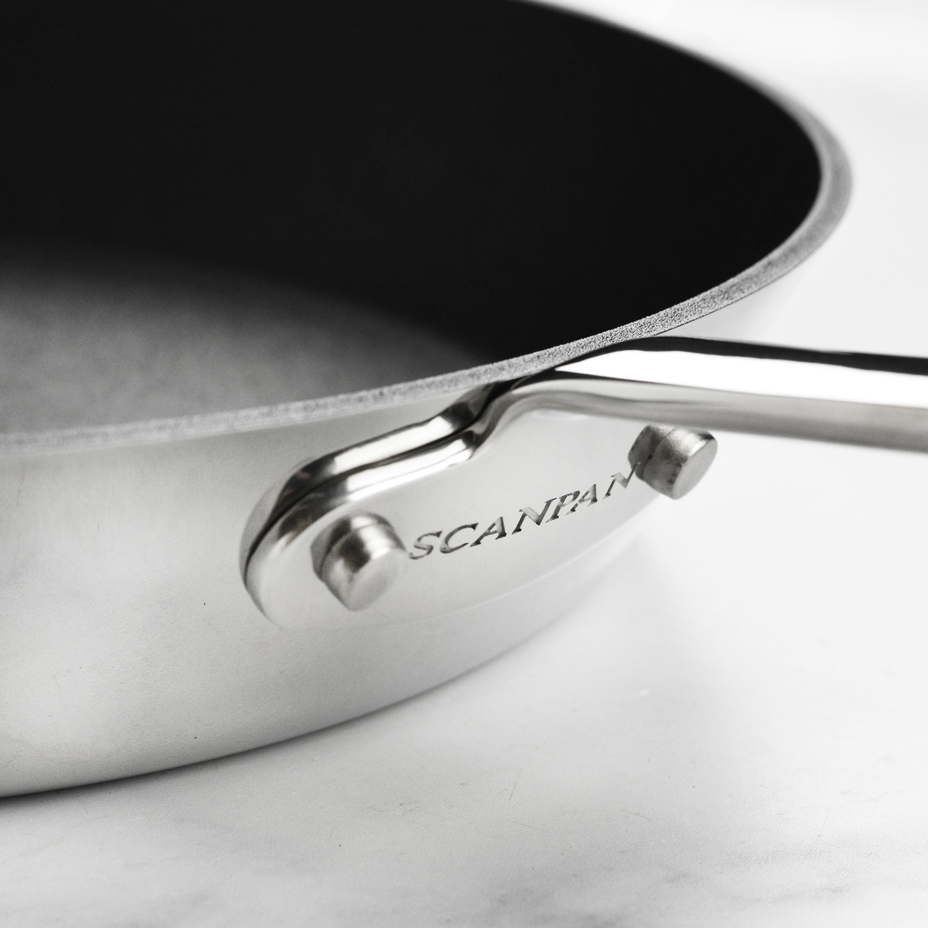 Scanpan Maitre D' Stratanium+ Nonstick Stainless Steel Fry Pan Set with Lids