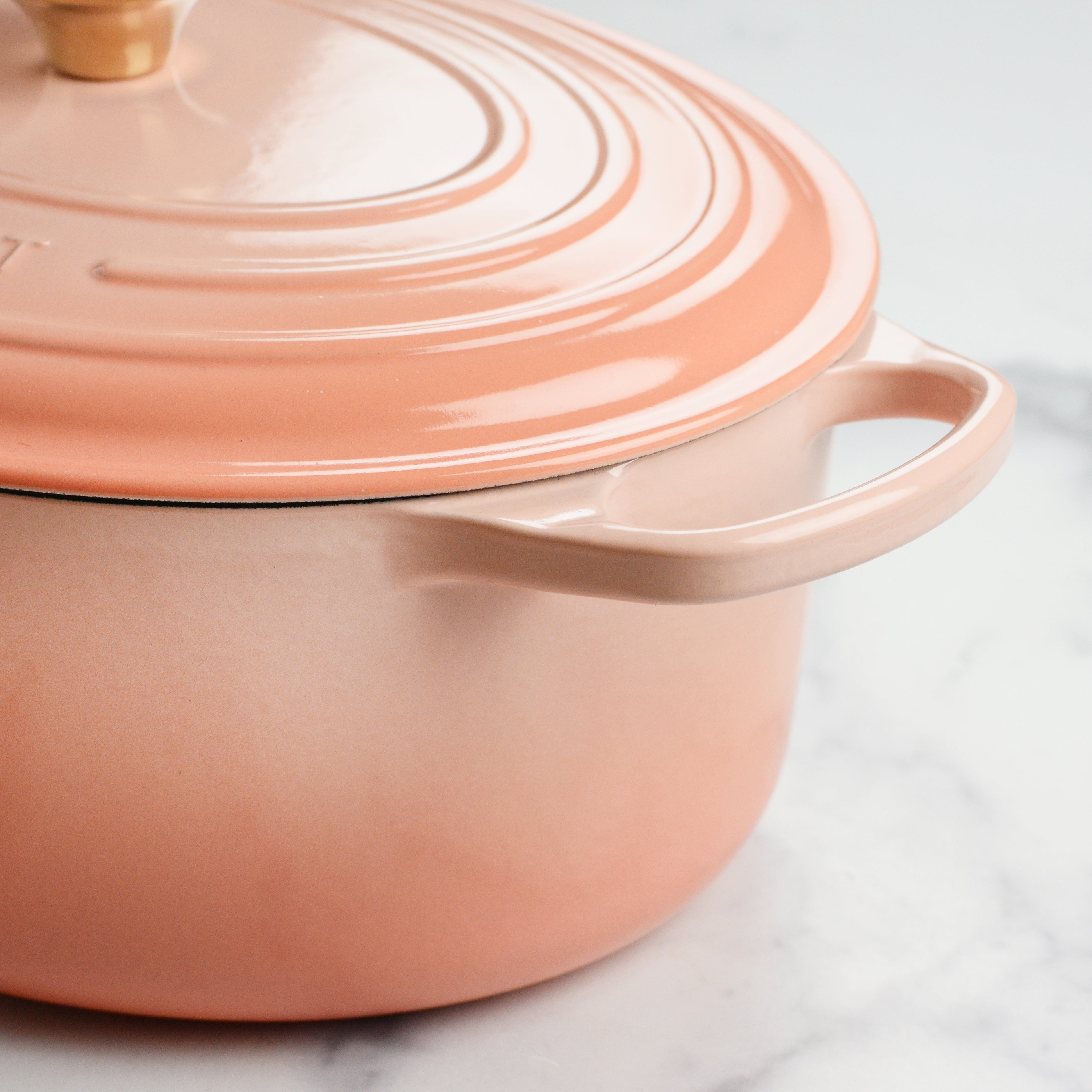 Le Creuset Signature Cast Iron Peche Oval Dutch Oven & Skillet Set