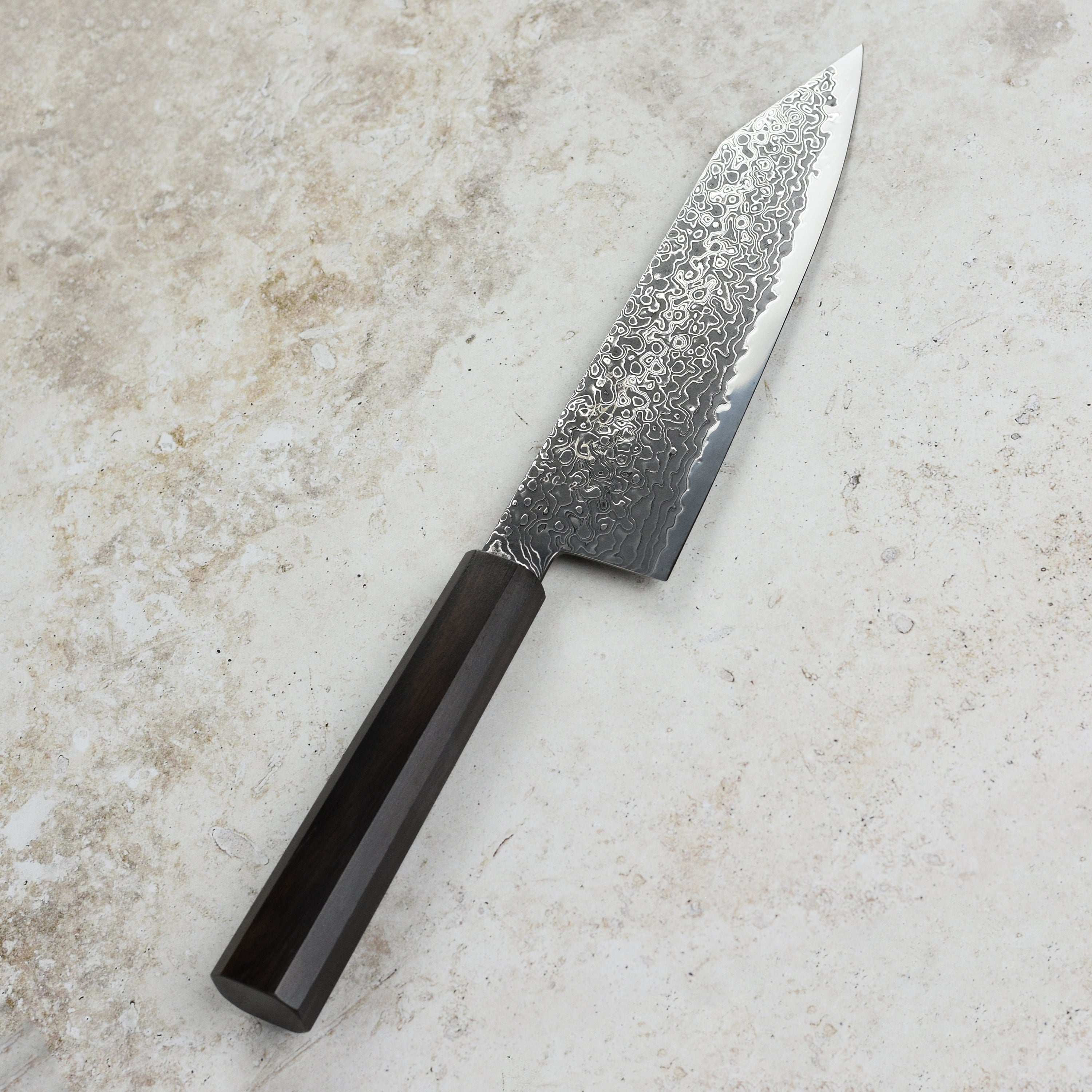 Hatsukokoro Ryuhyo SG2 Kurozome Damascus 7" Bunka