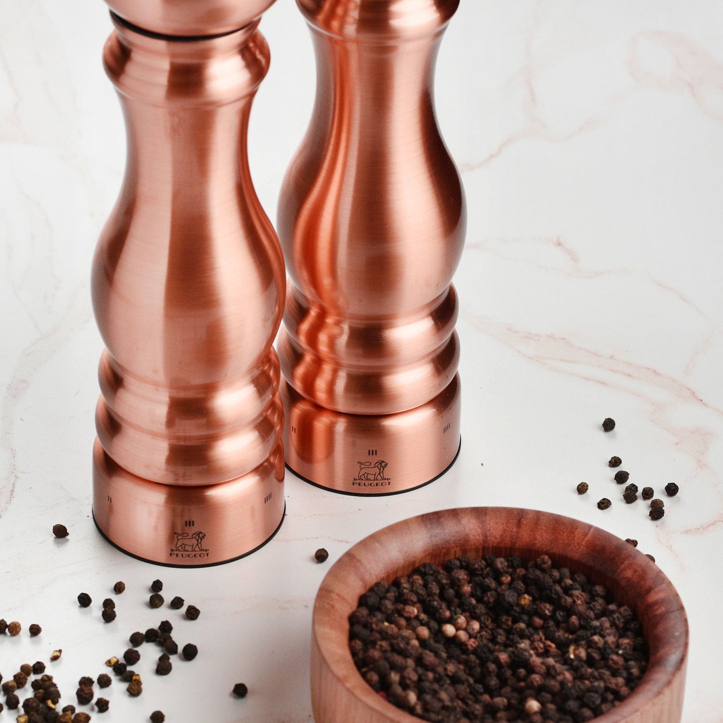 Peugeot Paris Copper 8.75" u'Select Salt & Pepper Mill Set