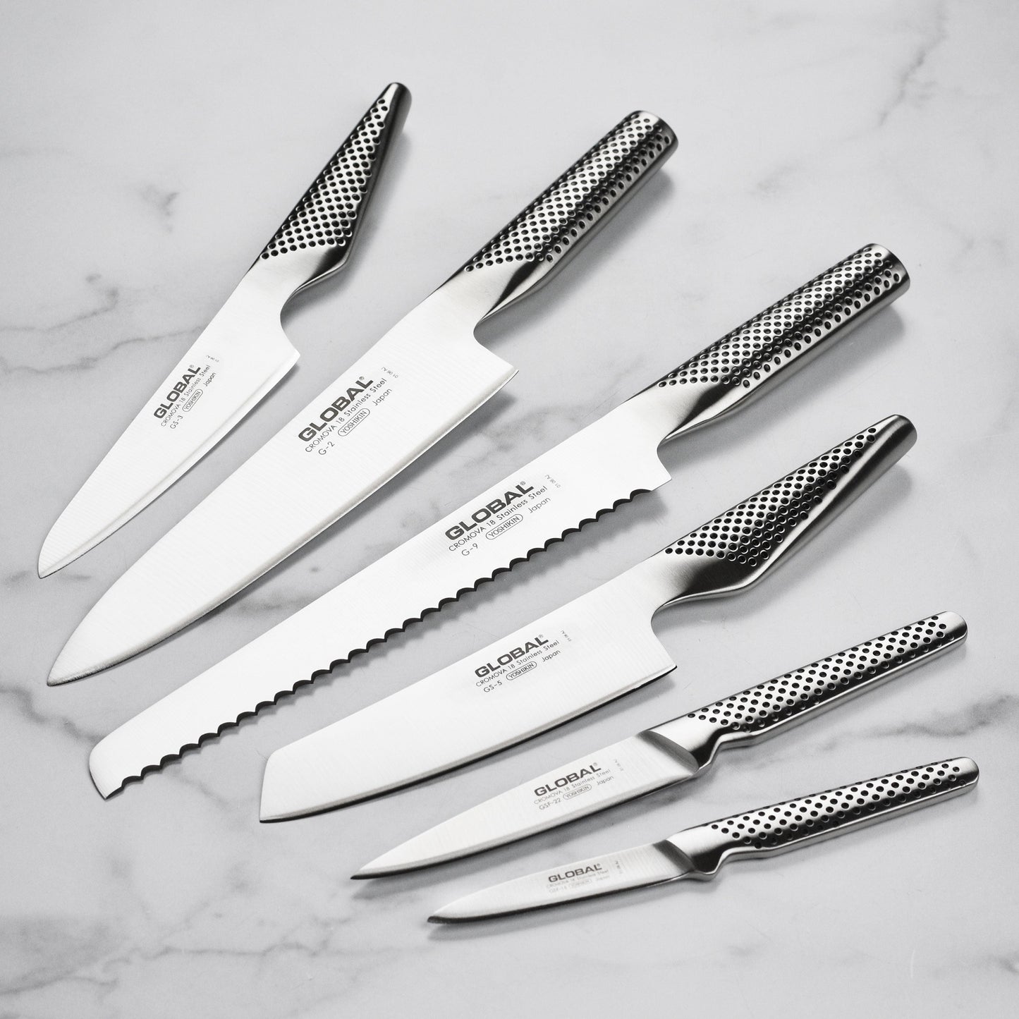 Global Ikasu 7 Piece Knife Block Set
