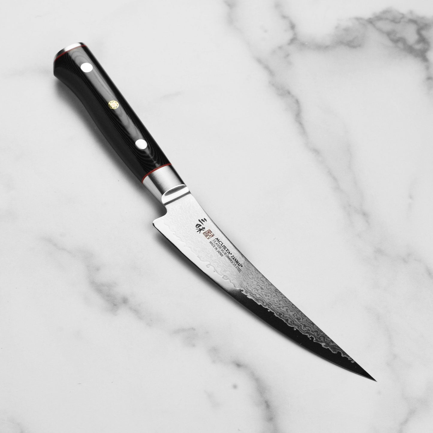 Zanmai Classic Pro Zebra Damascus 6.5" Curved Boning Knife