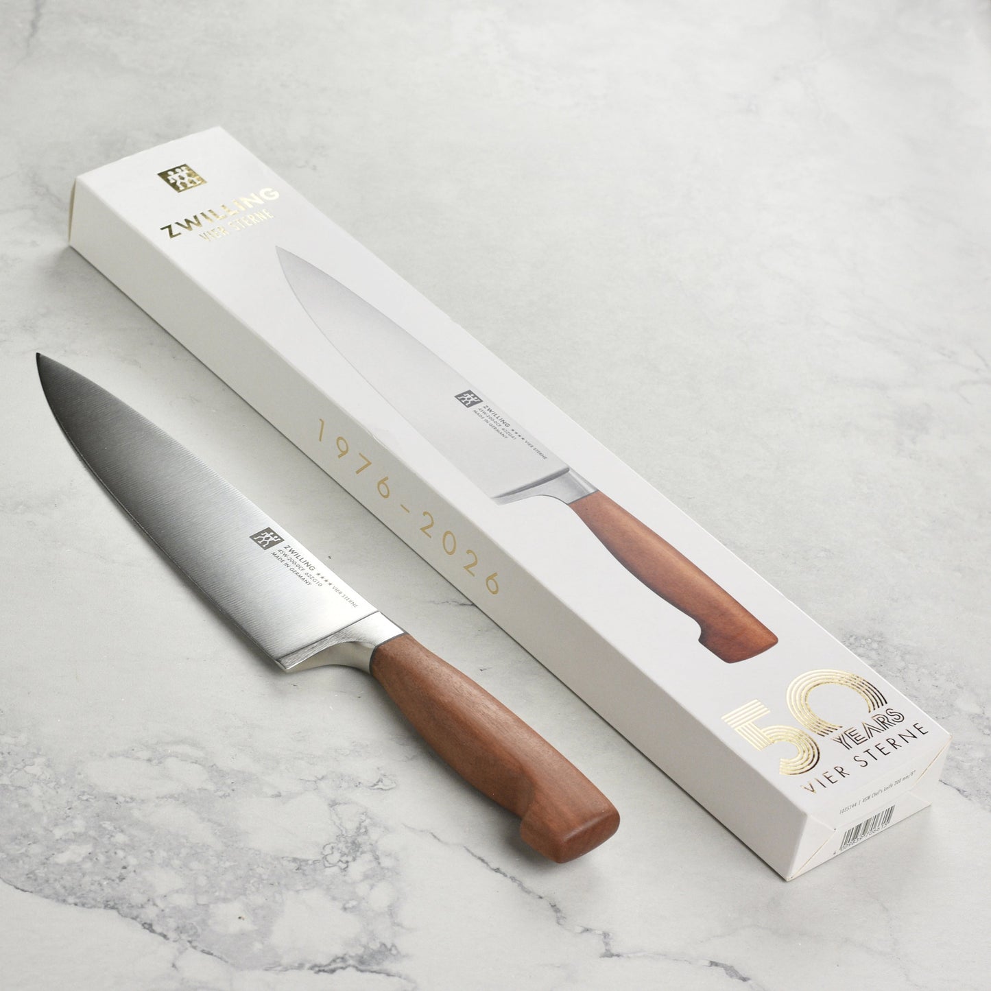 Zwilling Four Star 8" Chef's Knife with Wood Handle