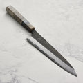 Hatsukokoro Shinkiro Aogami Super Kurouchi Damascus 8.25" Gyuto, Stabilized Birch