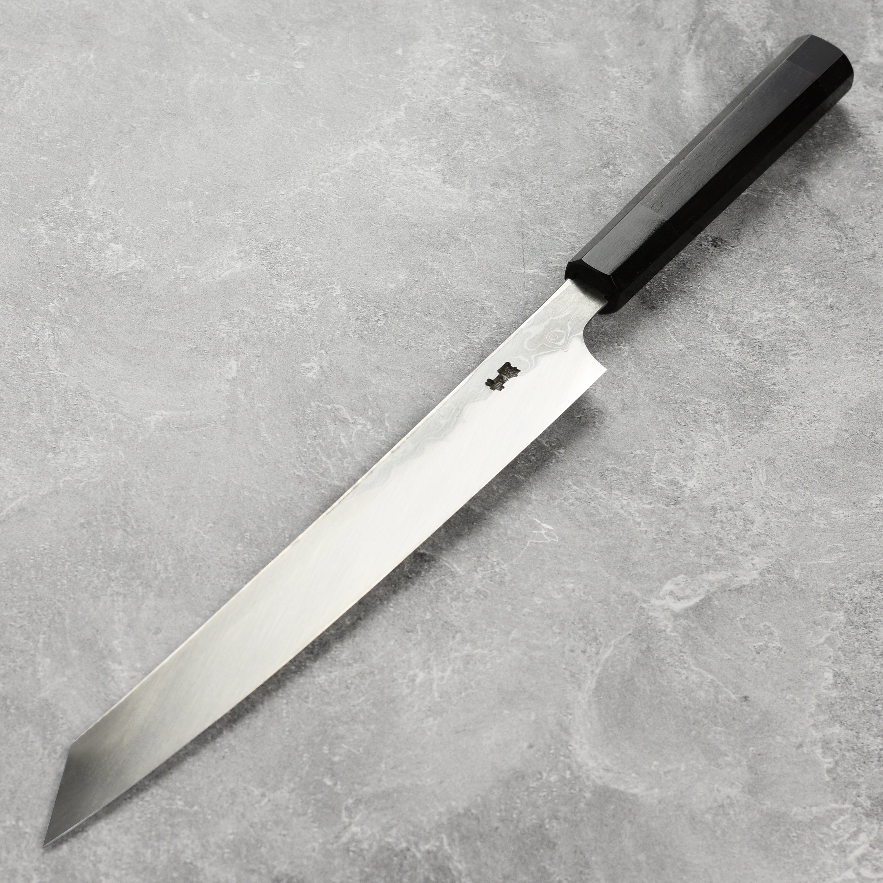 Takayuki Seiryu Aogami #2 Damascus Single-Bevel 10.6" Kengata Yanagiba with Saya