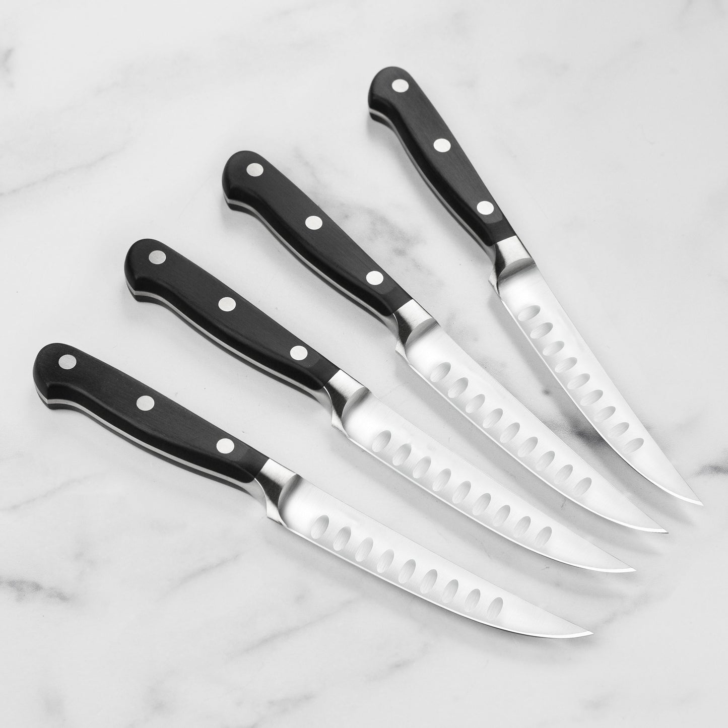 Wusthof Classic 4 Piece Hollow Edge Steak Knife Set