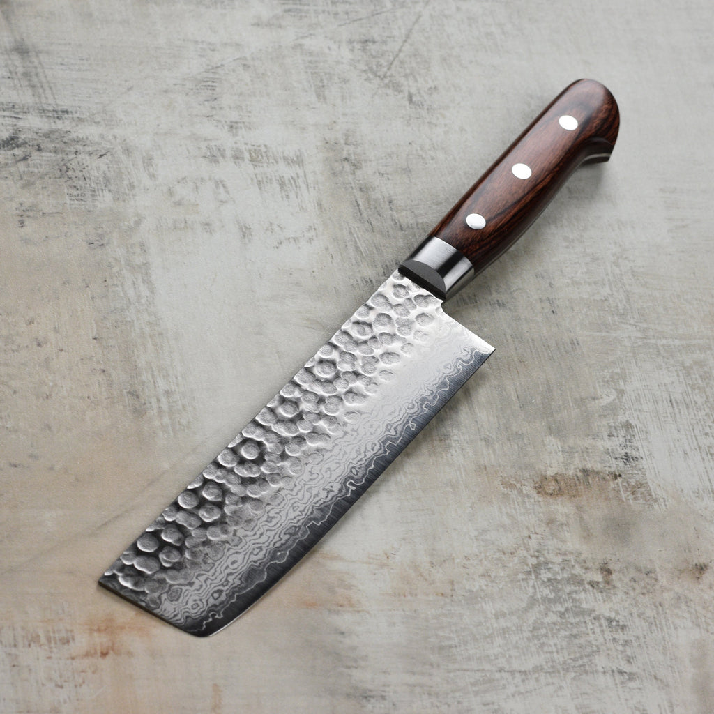 Ittetsu VG10 Hammered Damascus 6.3" Nakiri