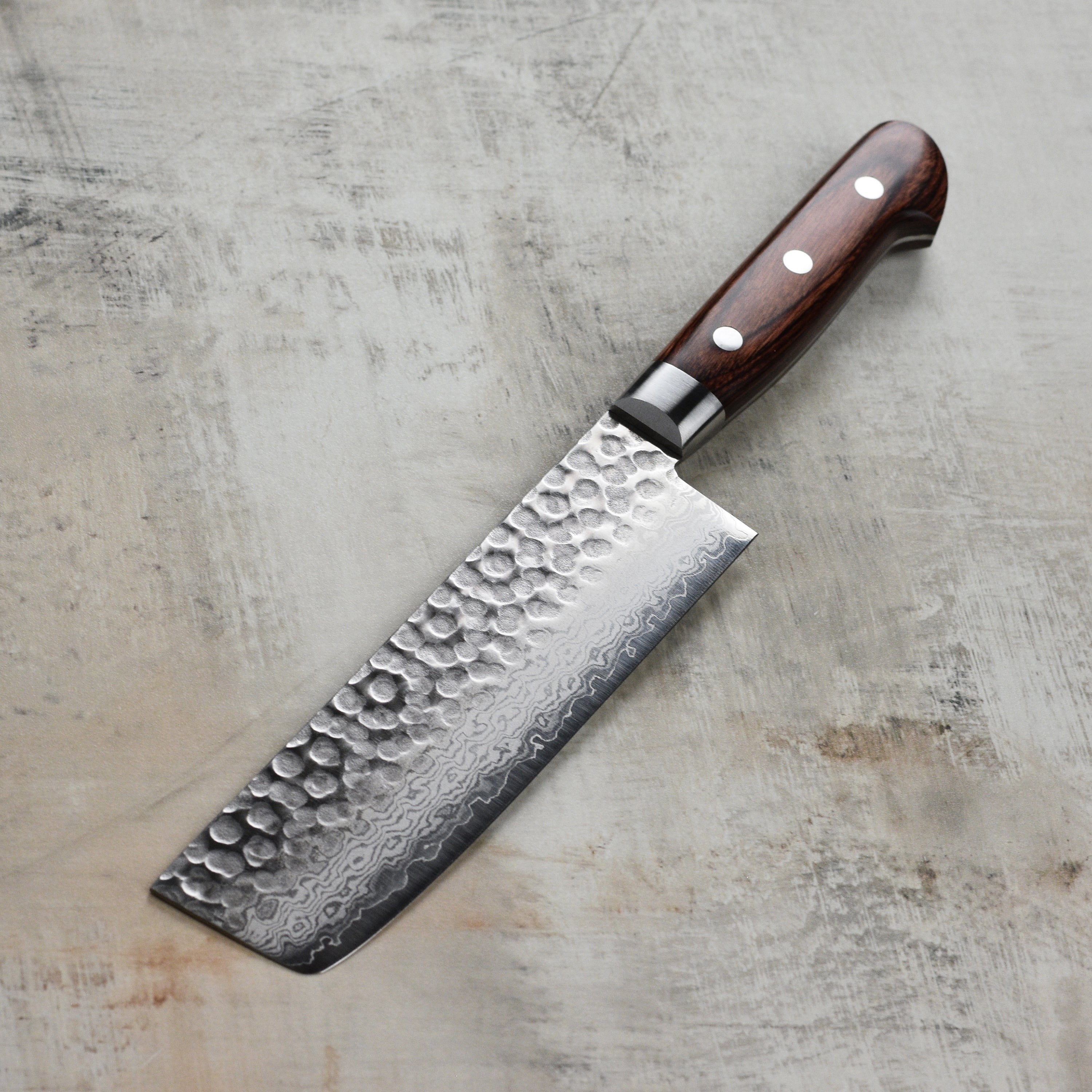 Ittetsu VG10 Hammered Damascus 6.3" Nakiri