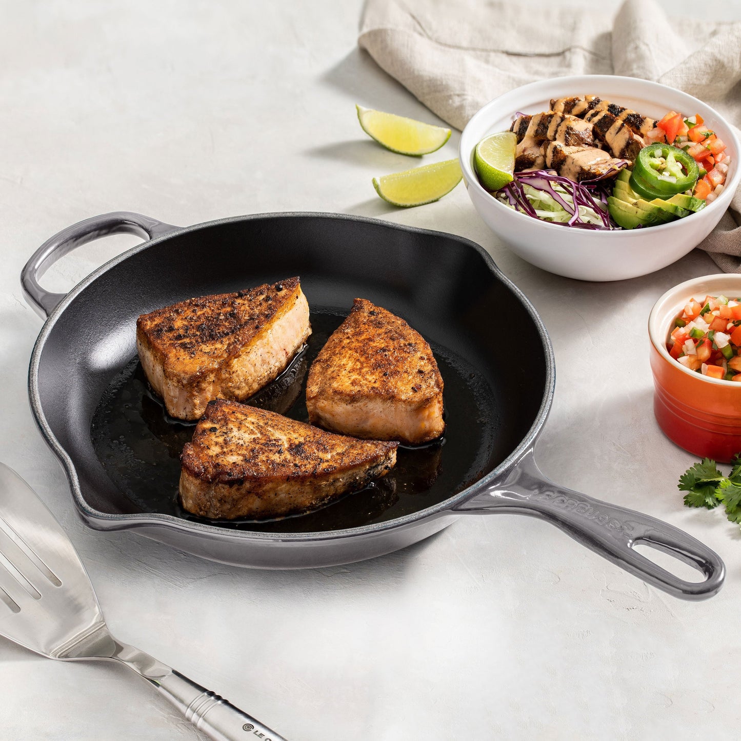 Le Creuset Signature Cast Iron 10.25" Oyster Skillet