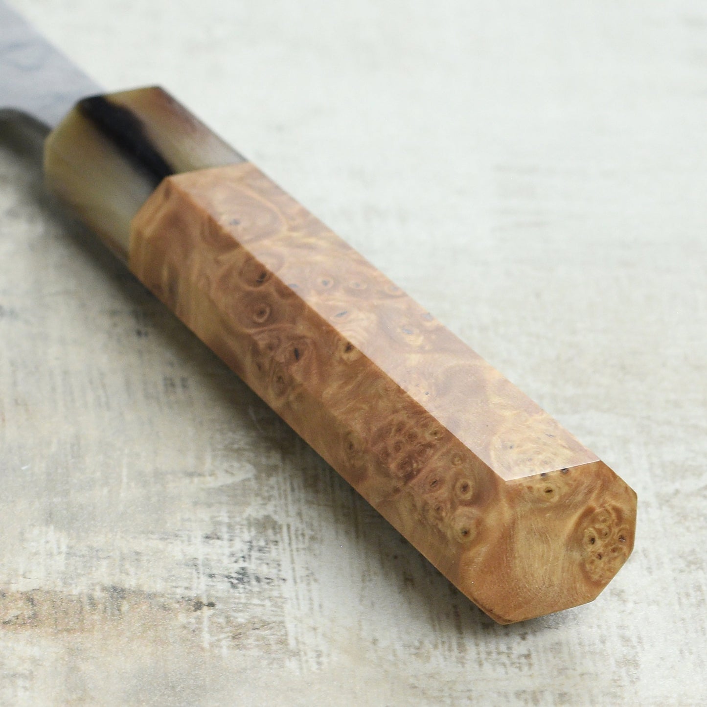 Shiro Kamo Shirogami #2 Damascus 6.5" Nakiri