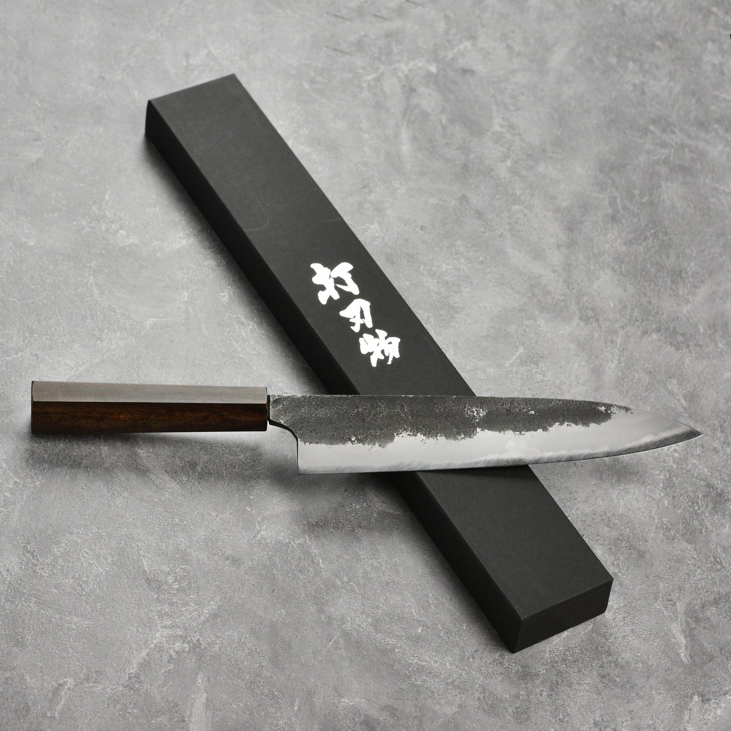 Mazaki Shirogami #2 Kurouchi Nashiji 9.4" Gyuto