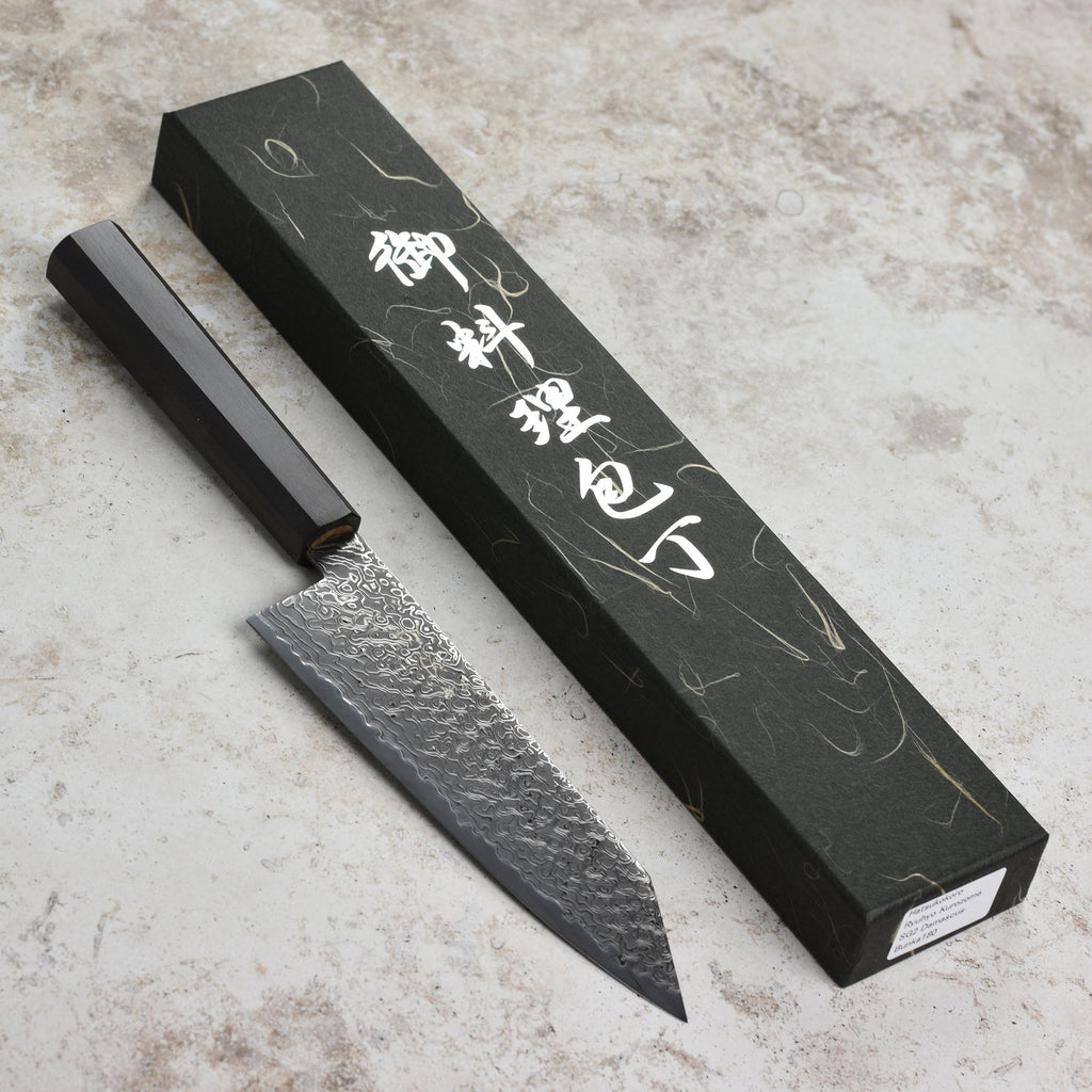 Hatsukokoro Ryuhyo SG2 Kurozome Damascus 7" Bunka
