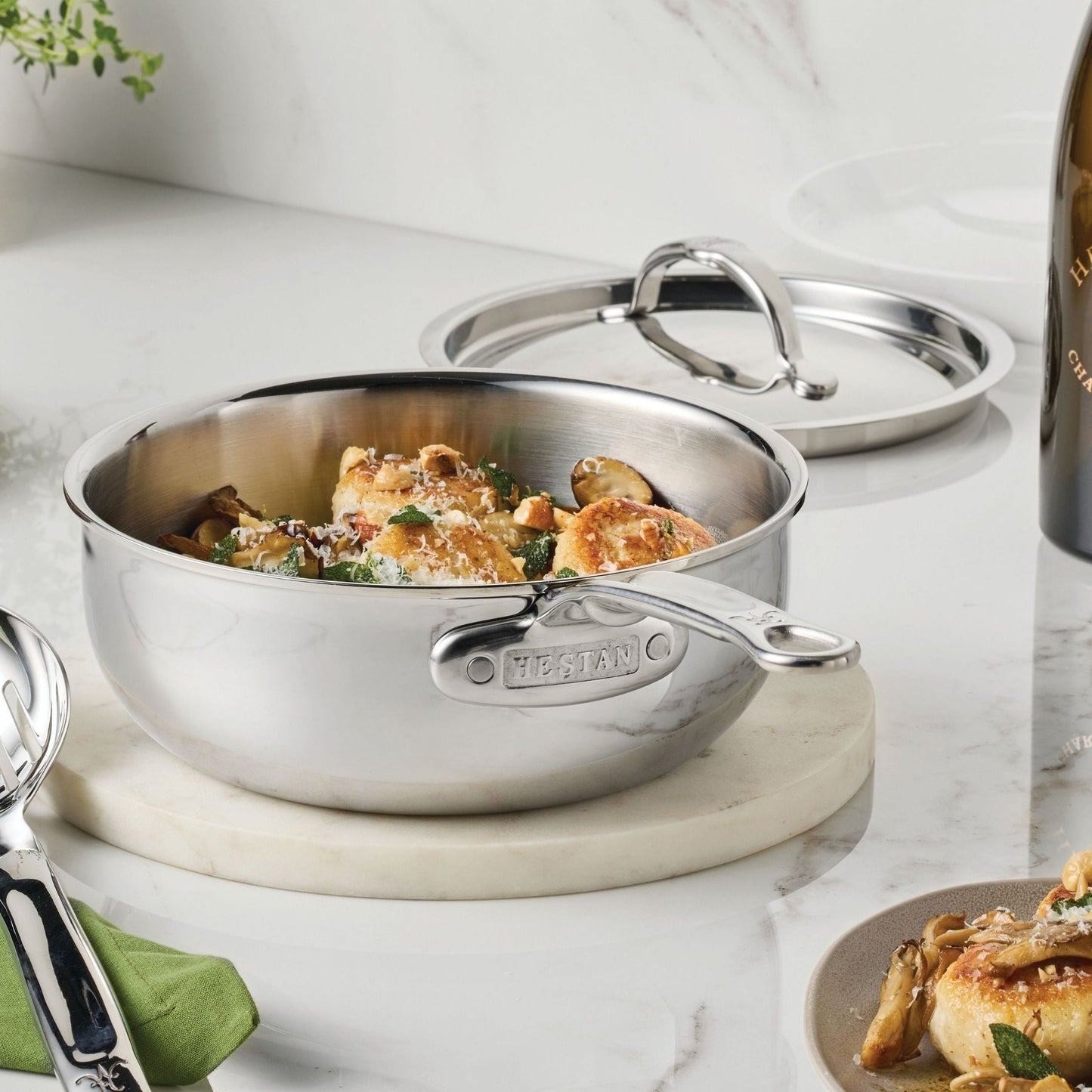Hestan ProBond Luxe 2-quart Stainless Steel Saucier