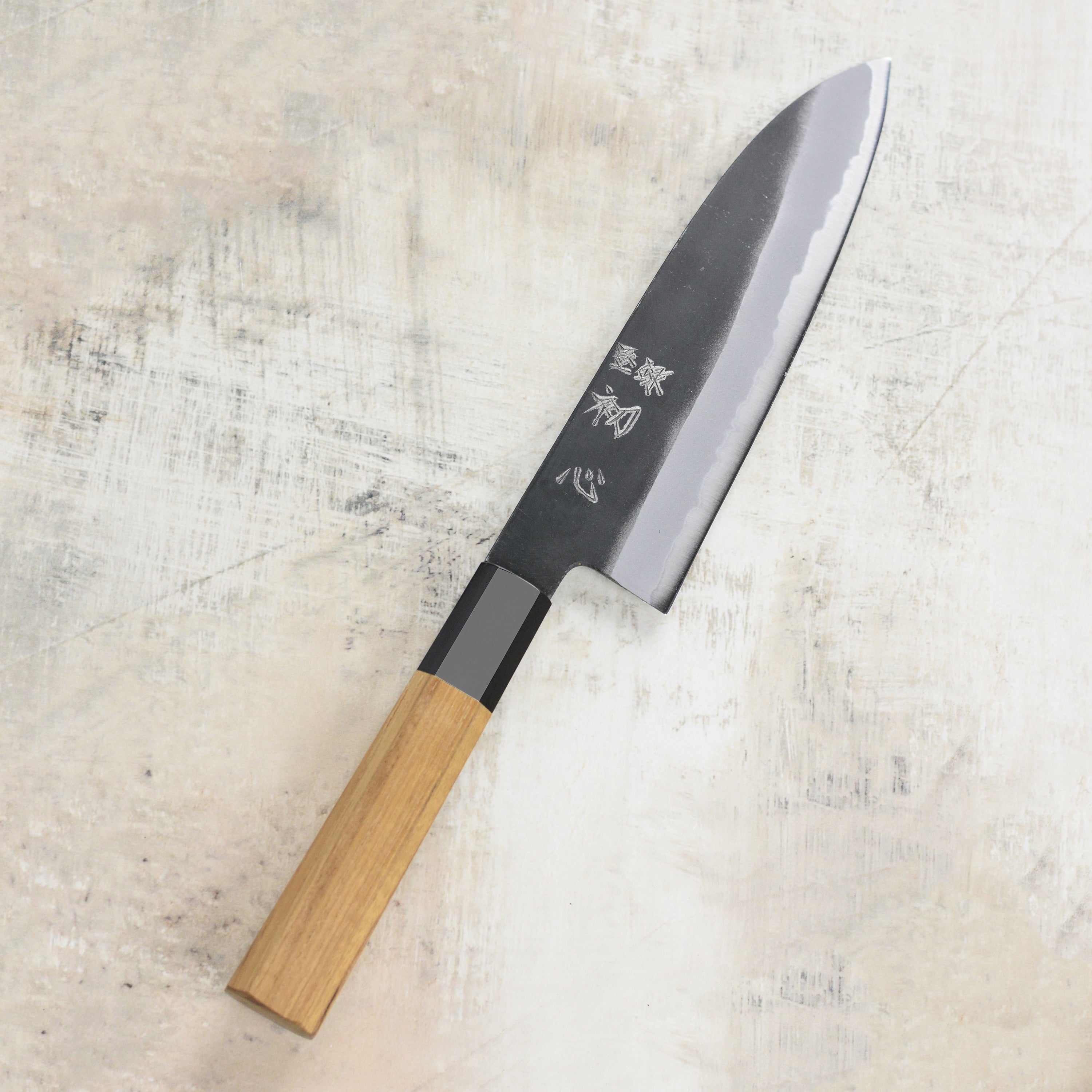 Hatsukokoro Aosagi Aogami #2 Kurouchi 7" Santoku