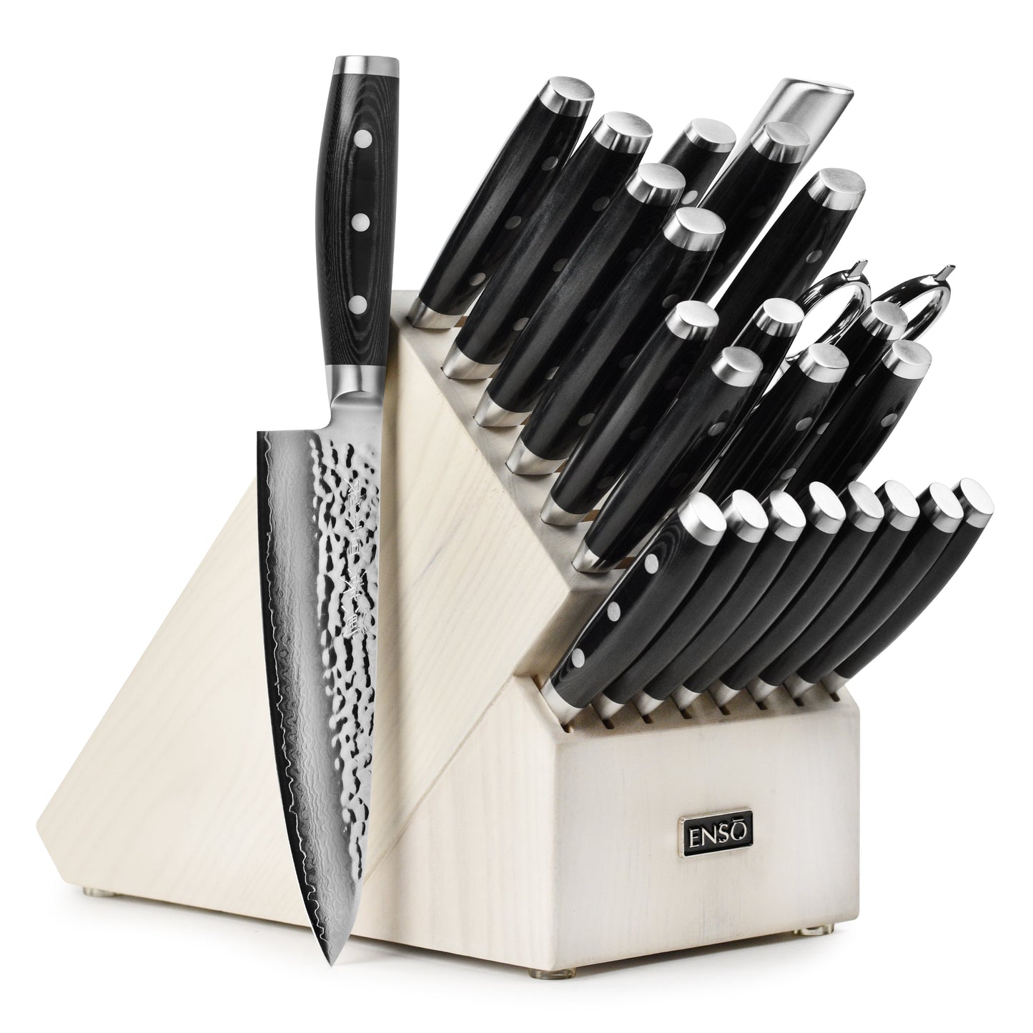 Enso HD 25 Piece Gray Ash Knife Block Set